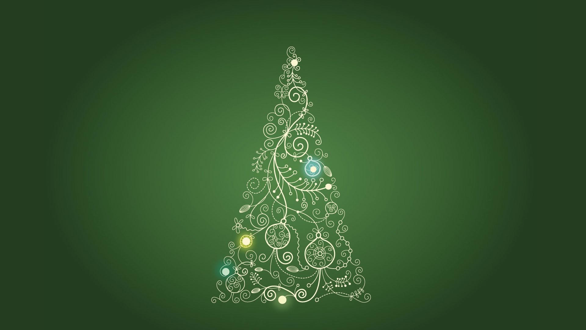 1920x1080 Green Christmas Tree HD Wallpaper. Â« Â»
