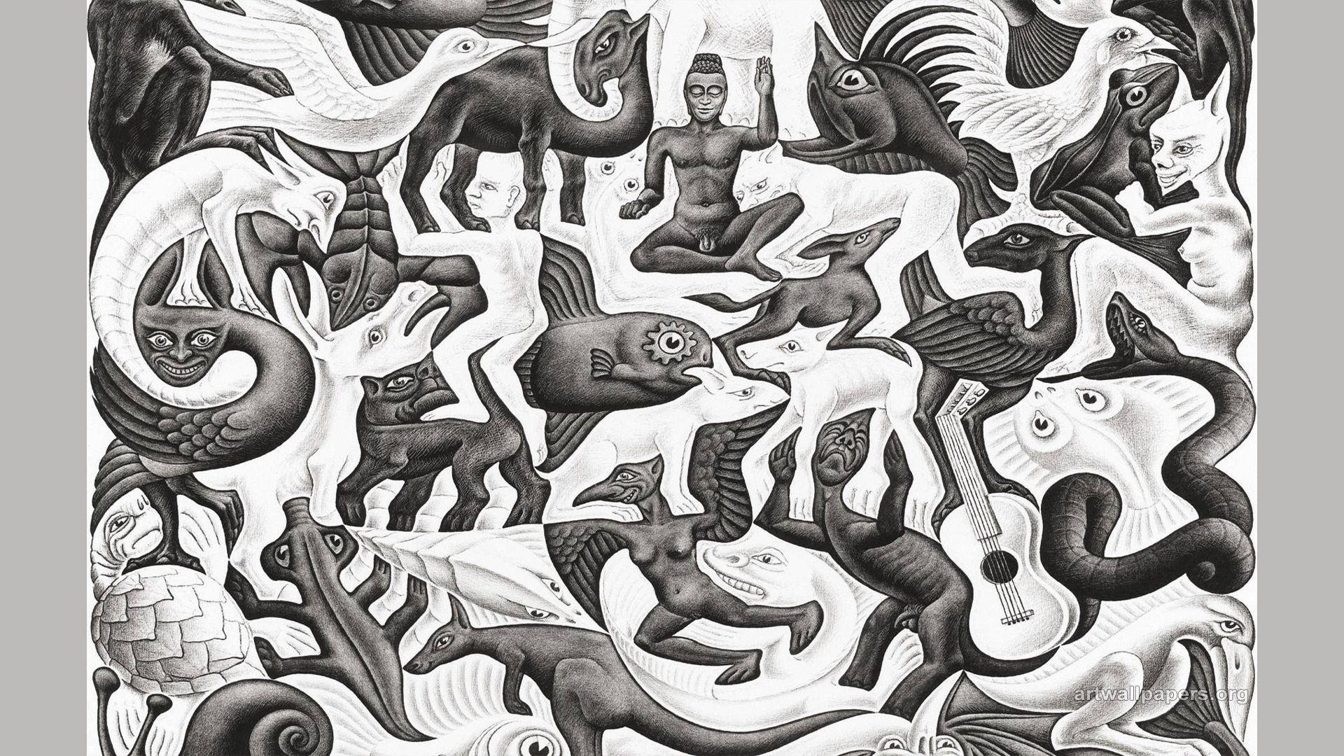 1920x1080 M. C. Escher Wallpapers, Art, Pictures, Desktop, Backgrounds .