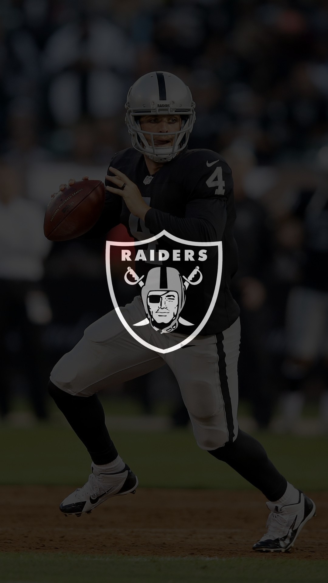 1080x1920 Res: , Oakland Raiders 2017 schedule turf logo wallpaper free  iphone ...