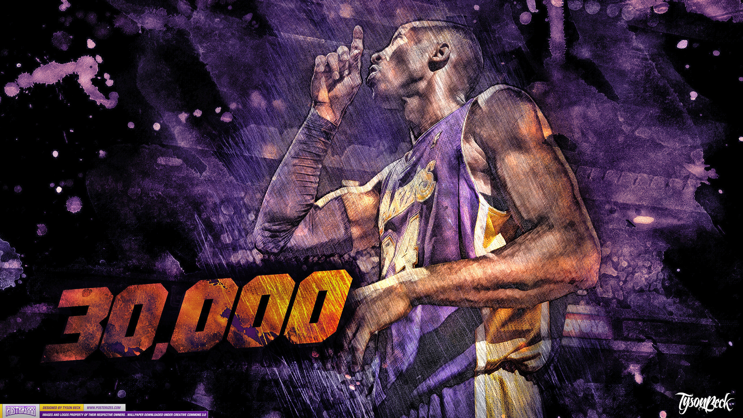 2560x1440 Kobe Bryant – '30,000' (WALLPAPER)