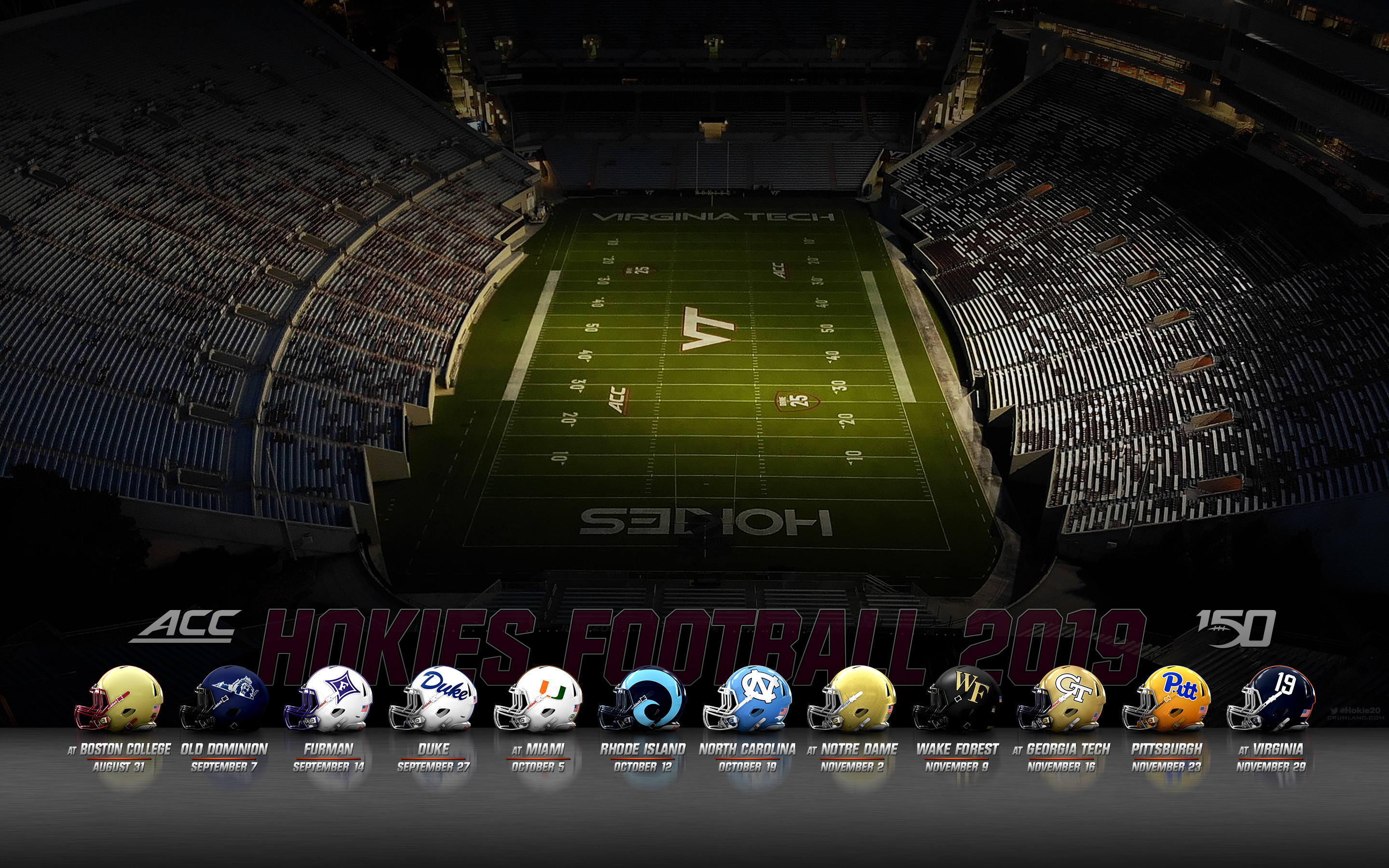 2880x1800 2019 Virginia Tech Football Desktop Wallpapers