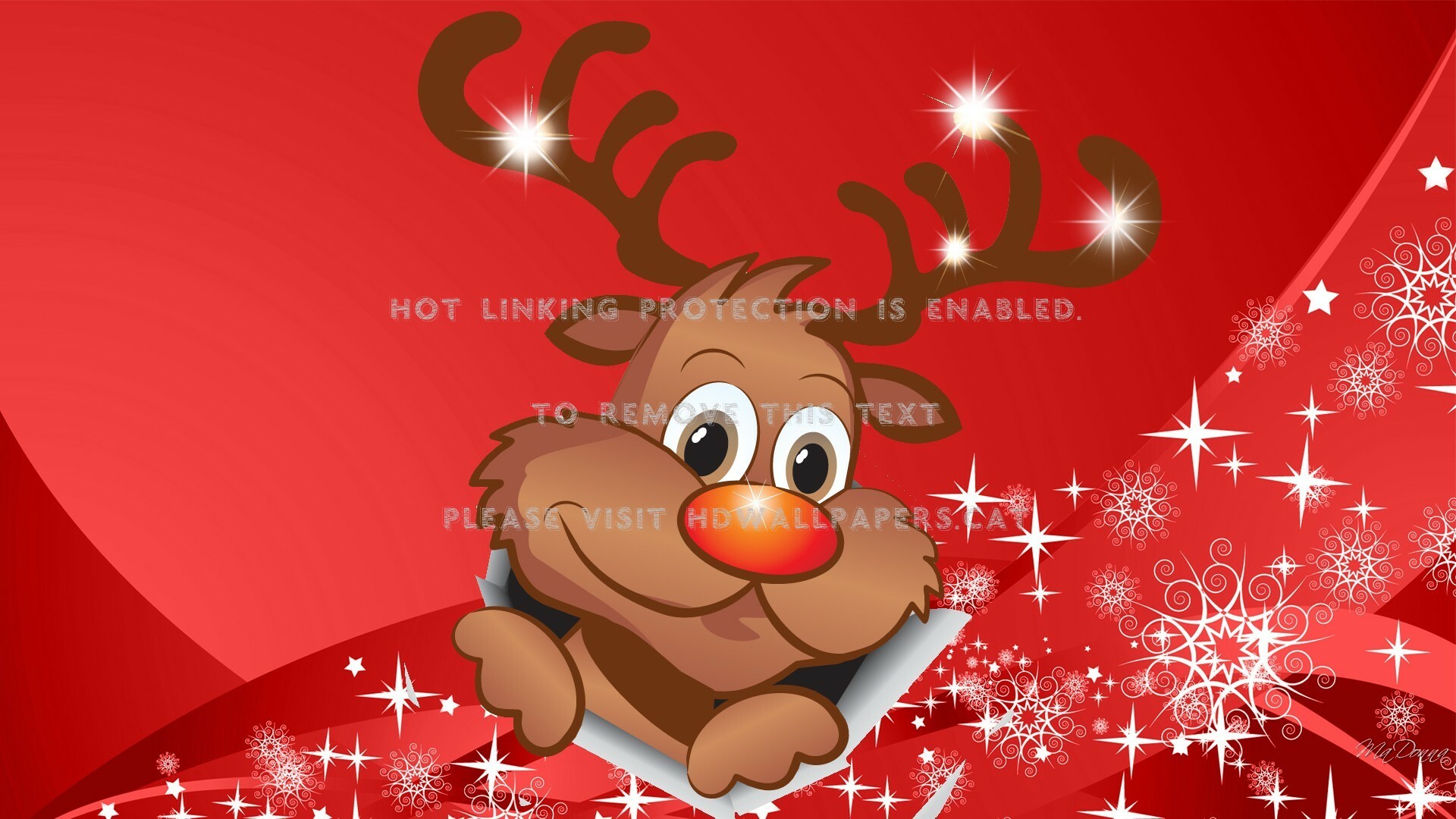 1920x1080 Cute christmas reindeer wallpaper - photo#28