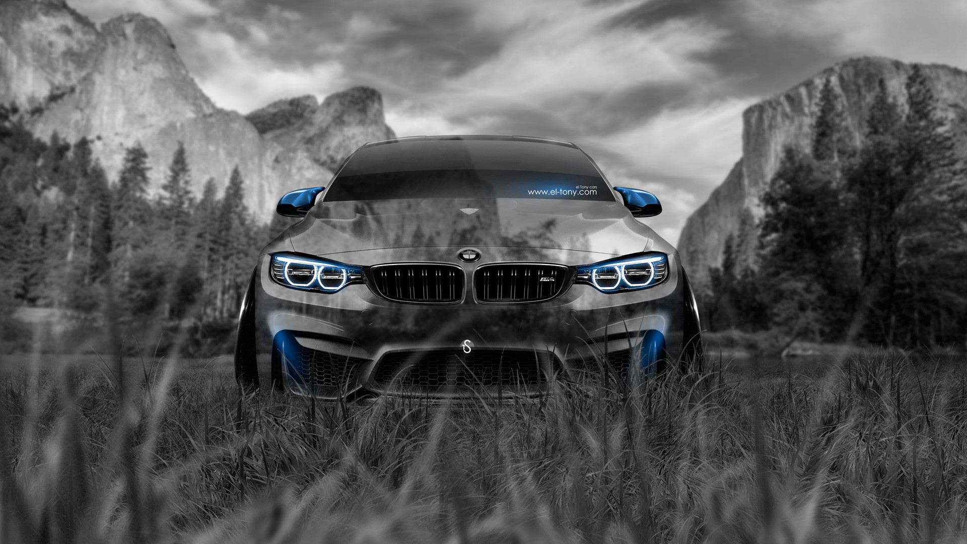 1920x1080 ...  BMW M4 Front Crystal Nature Car 2014 el To