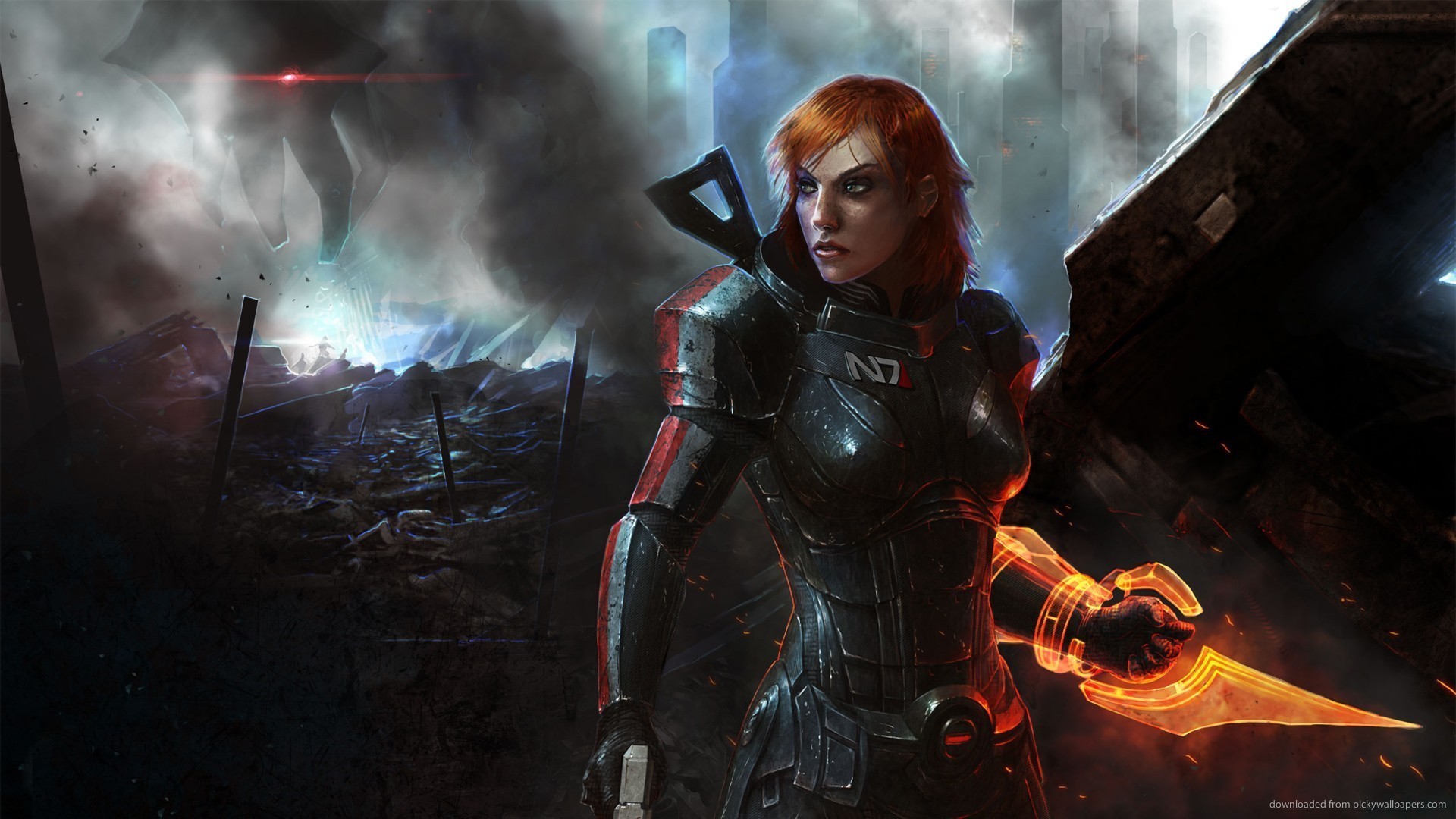 1920x1080 Mass Effect 3 Commander Shepard Promotional Art for 