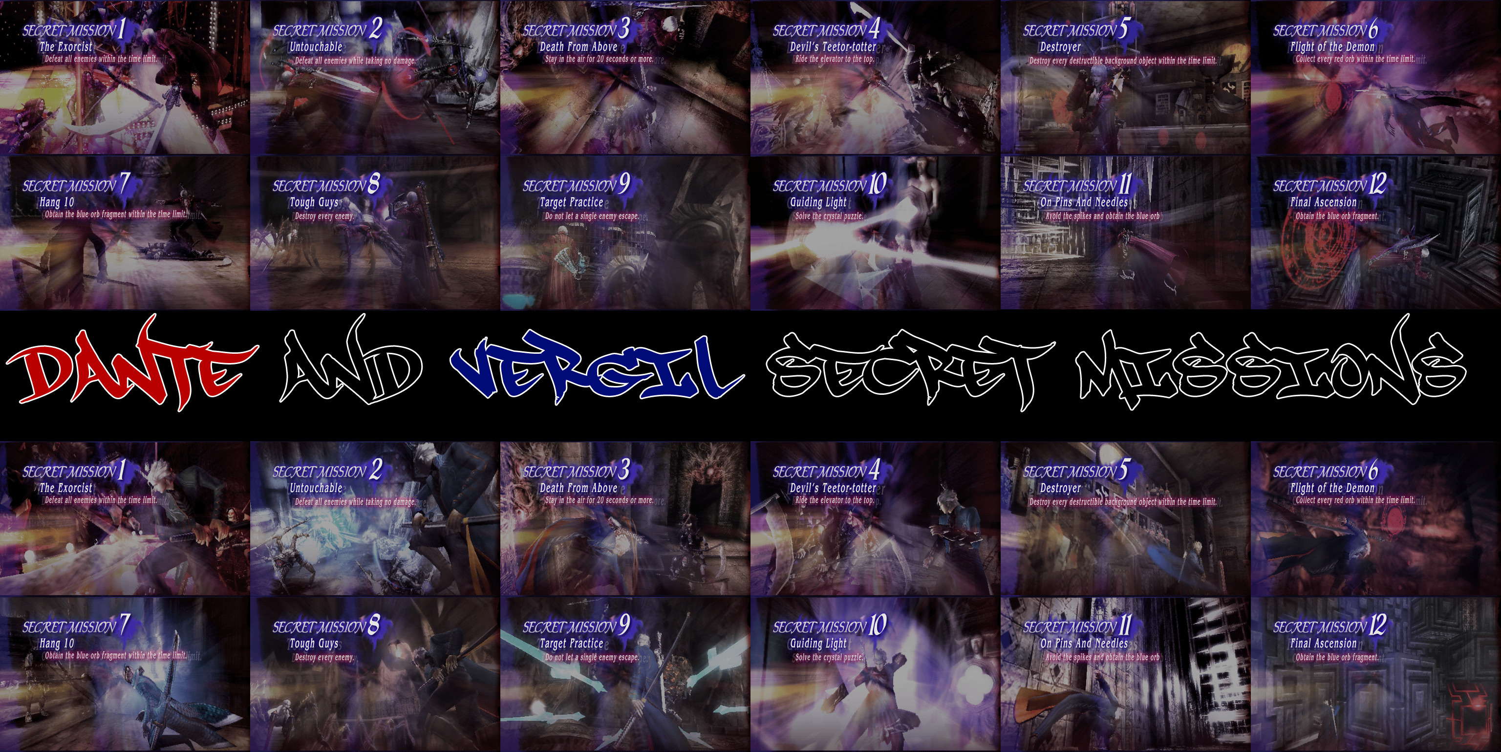 3072x1539 ... Devil May Cry 3 SE - Dante/Vergil Secret Missions by Elvin-Jomar
