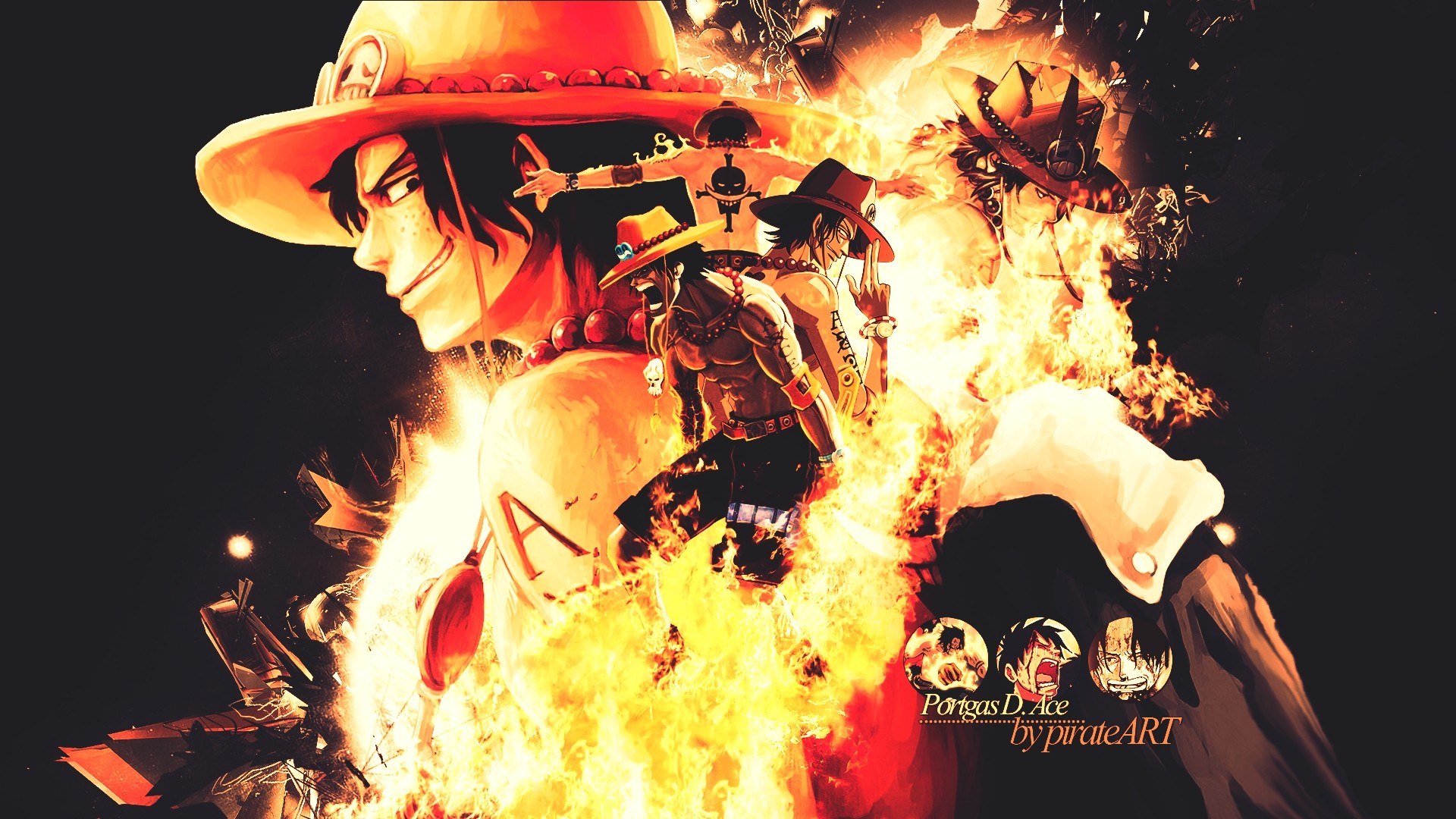 1920x1080 Tags: Anime, ONE PIECE, Portgas D. Ace, HD Wallpaper, Facebook