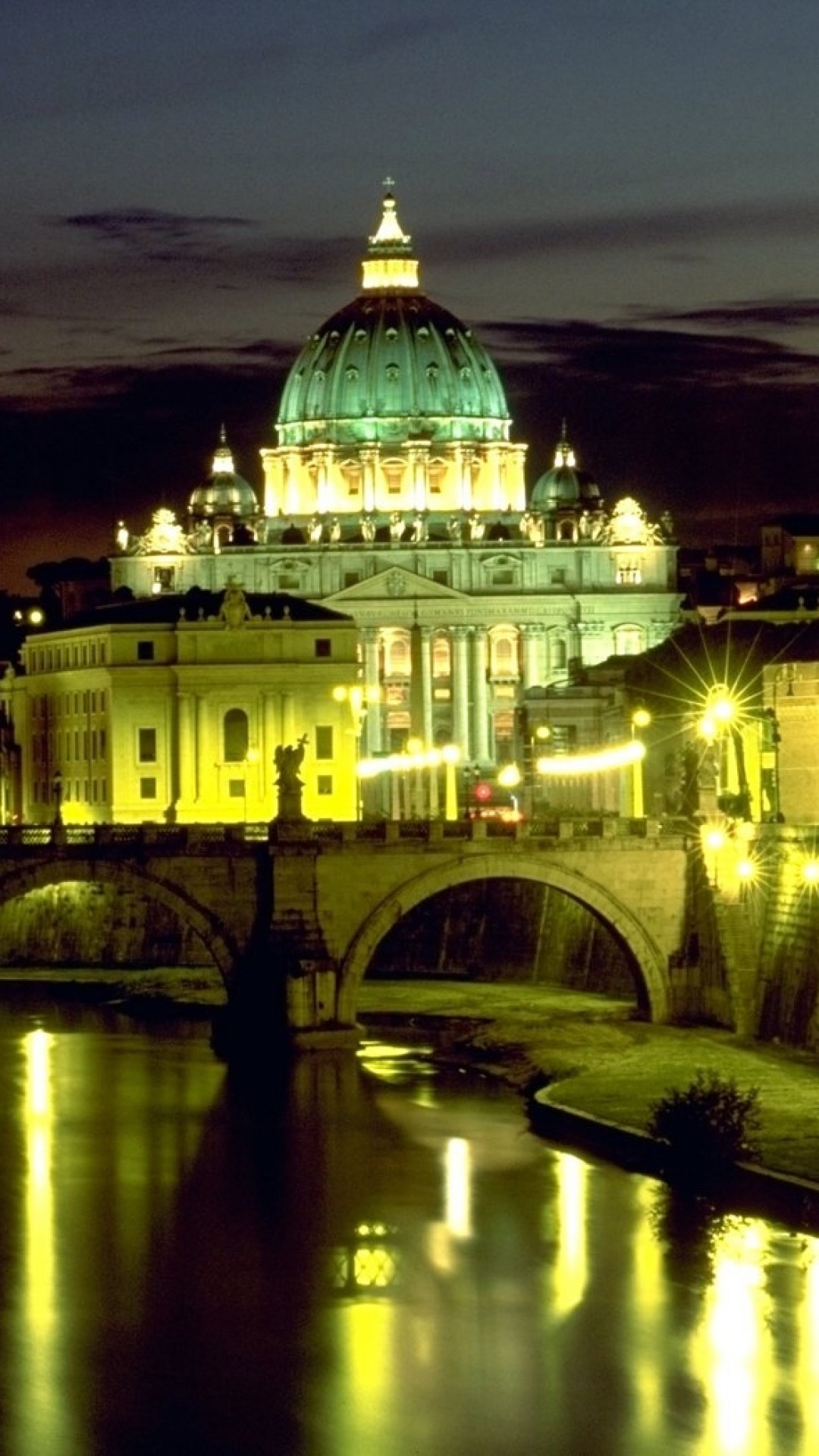 1080x1920 Download Wallpaper  Italy Rome Basilica Bridge