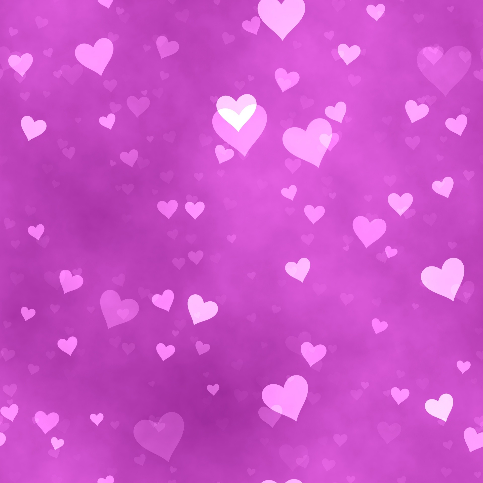 1920x1920 purple Heart Background hd