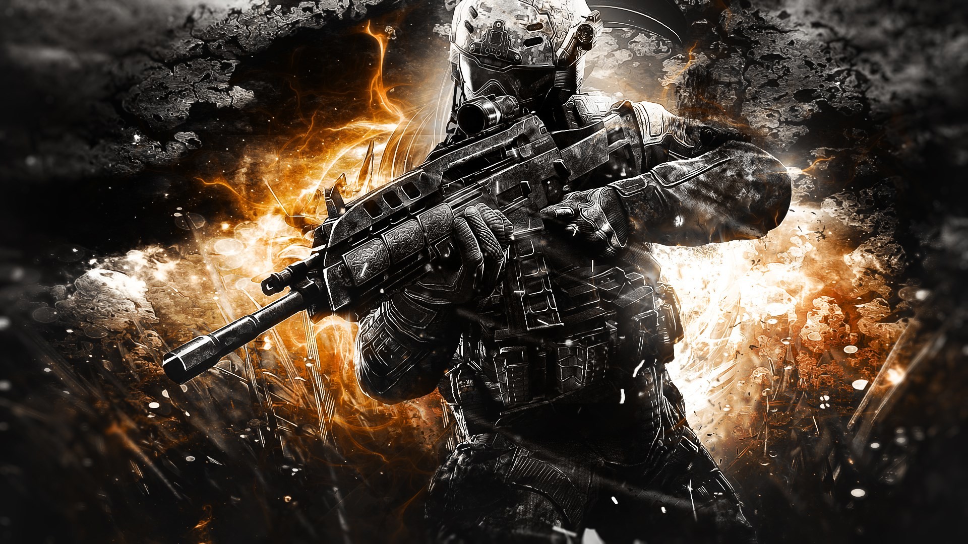 1920x1080 Call of Duty Black Ops 2 Awesome Wallpaper by TheSyanArt on