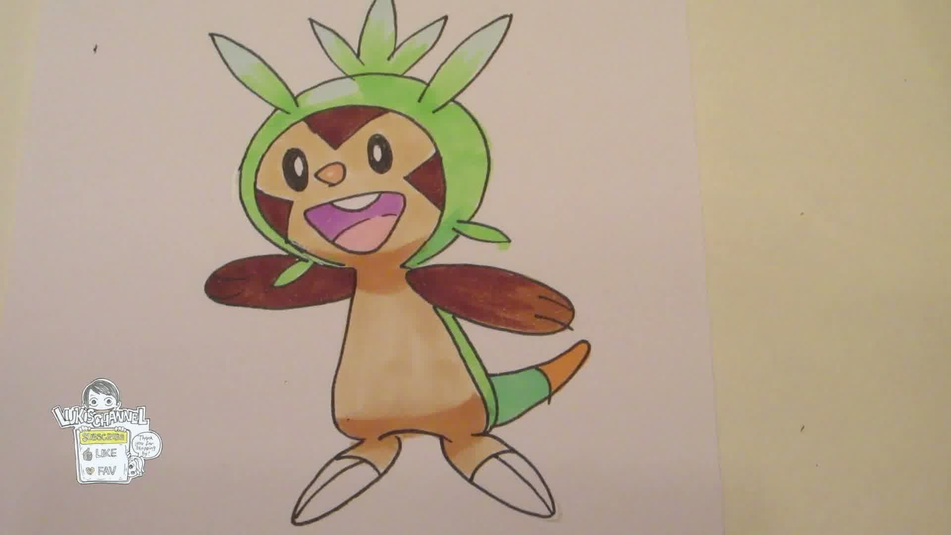 1920x1080 [Tutorial] How to draw Chespin from Pokemon X and Pokemon Y