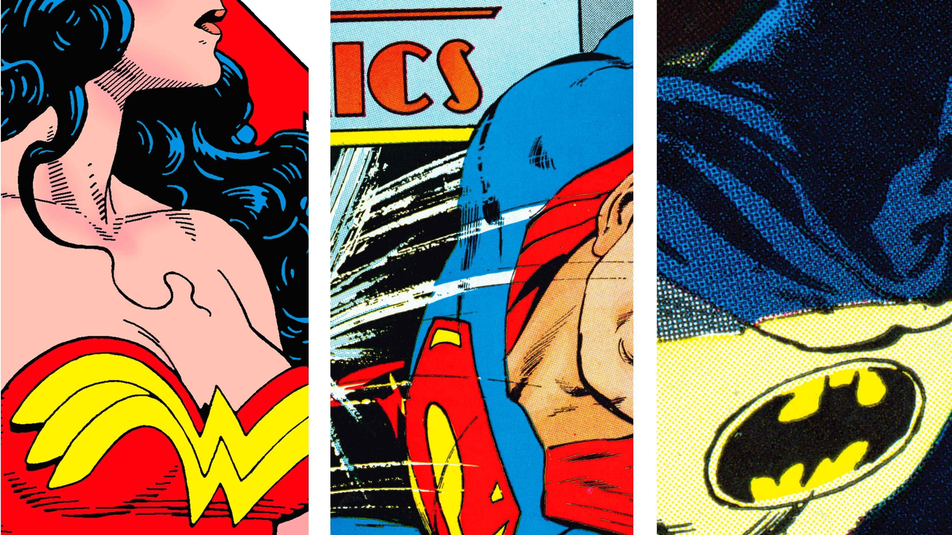 3322x1869 Comics - DC Comics Wonder Woman Superman Batman Wallpaper