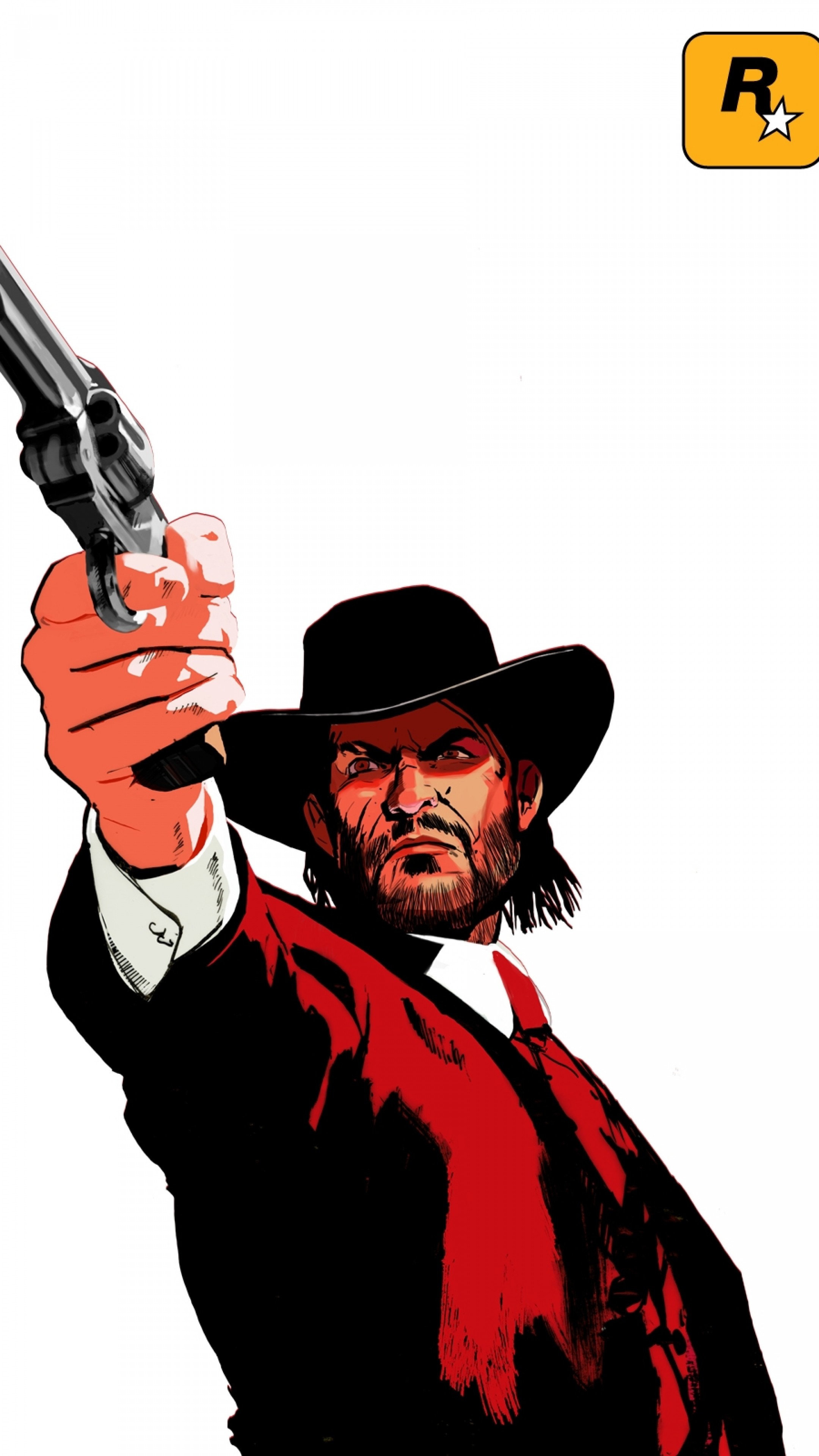 2160x3840  Wallpaper red dead redemption, john marston, revolver, cowboy