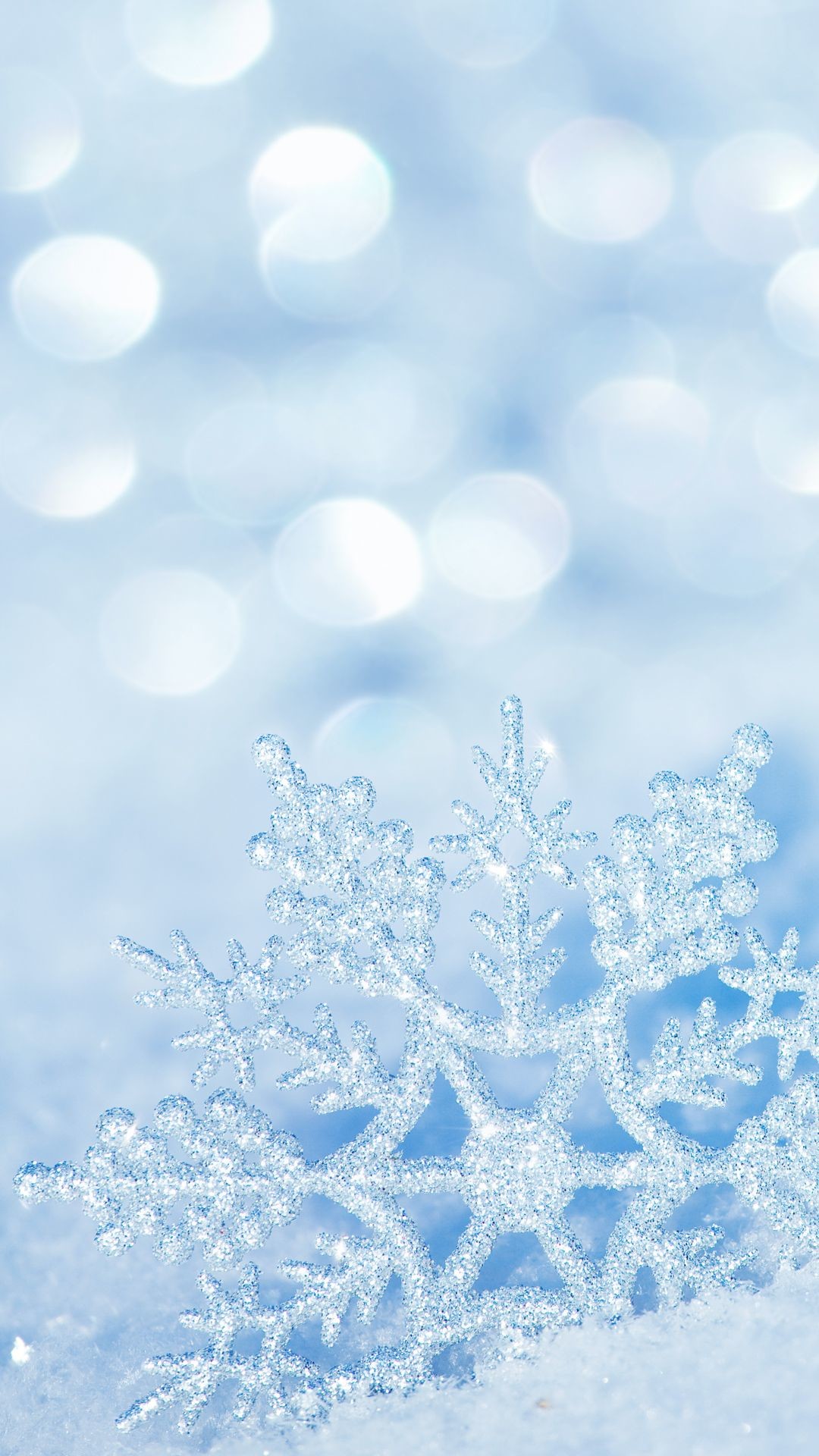 1080x1920 Winter Snowflake iPhone 7 Plus Wallpaper