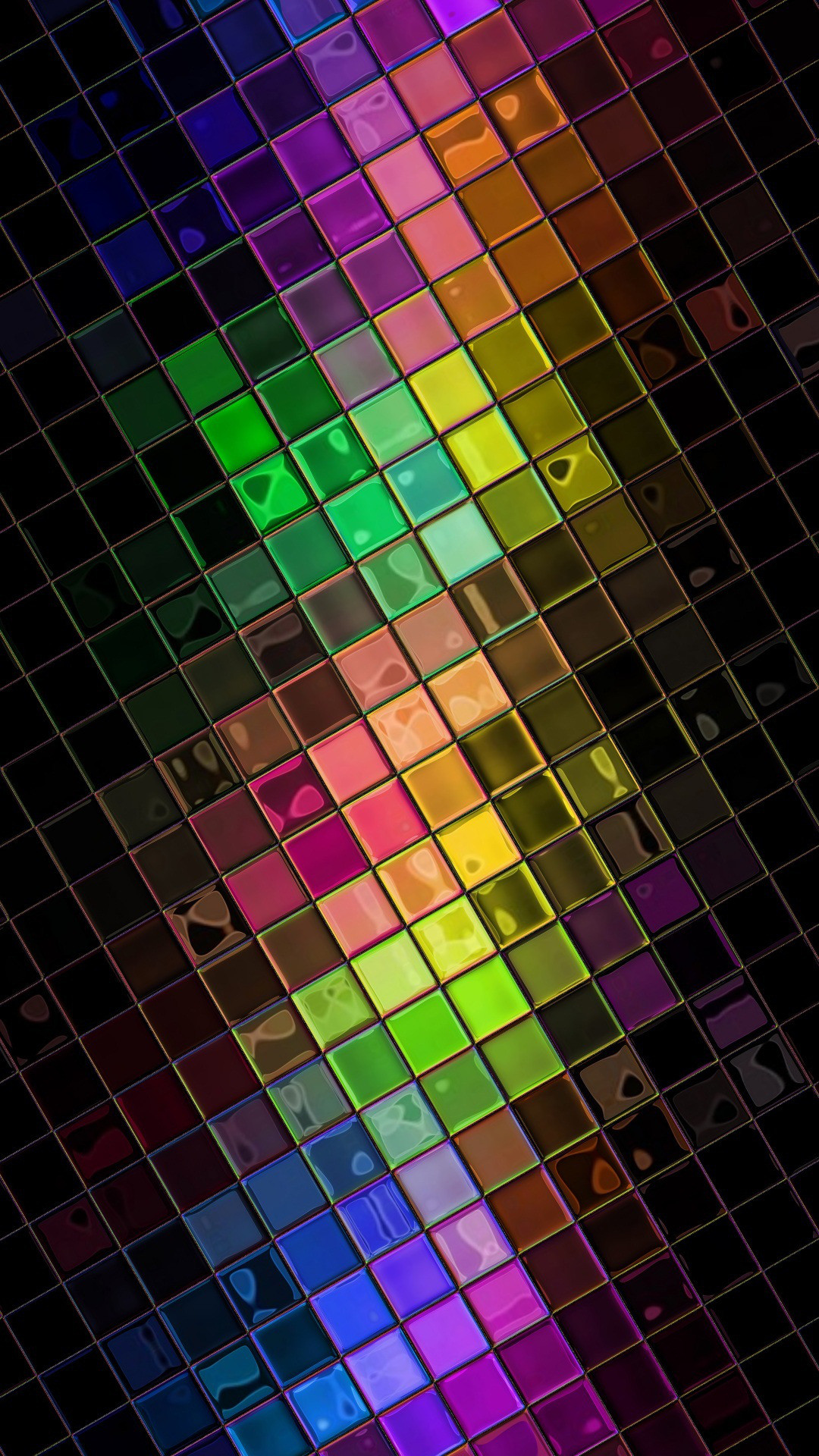 1080x1920 Colorful HD Squares Disco Ball Android Wallpaper ...