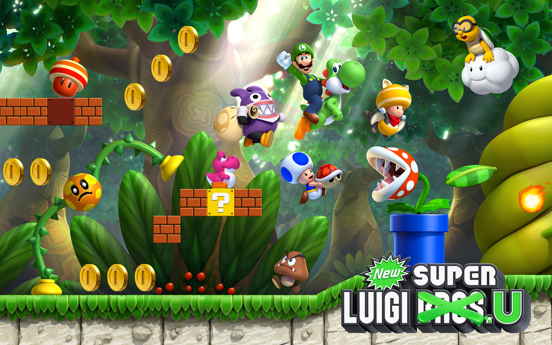 1920x1200 Super Mario Bros themed Wallpaper for your PC, tablet or mobile phone