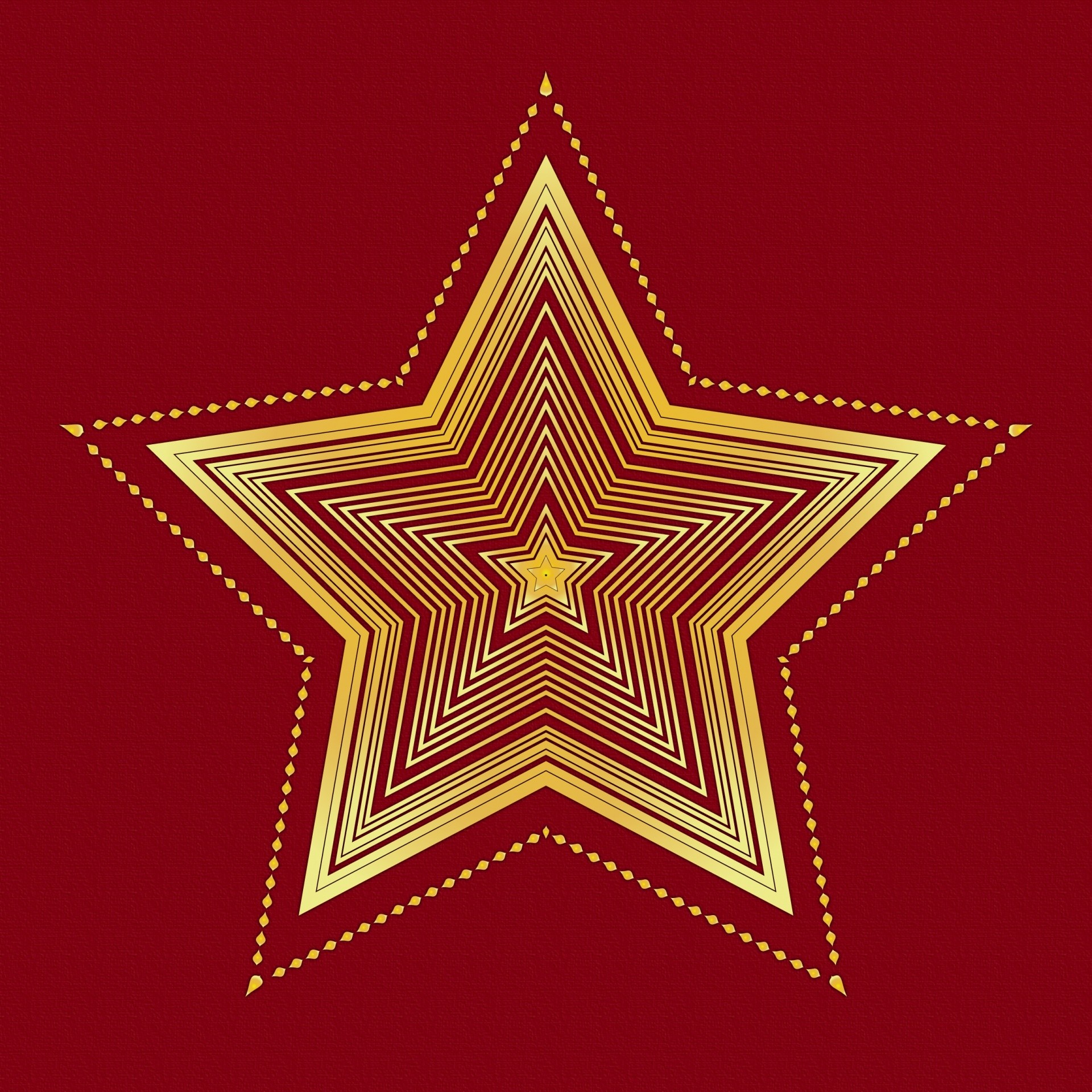 1920x1920 Christmas Star Pattern Background