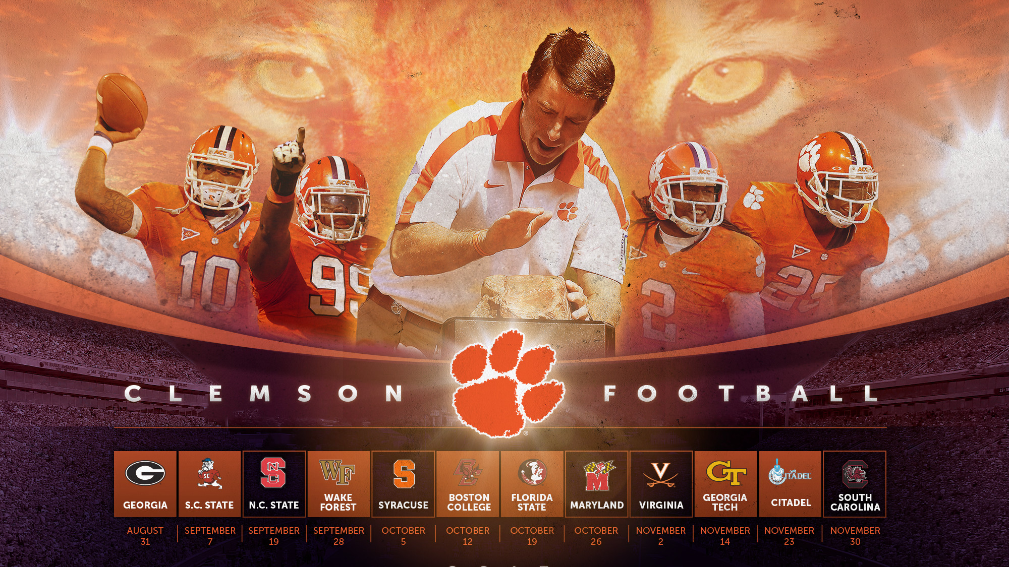 2000x1125 Clemson Tigers Backgrounds Free Download.