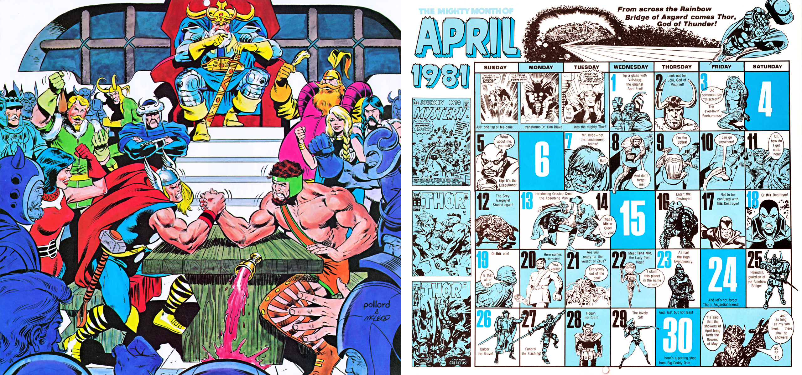 2560x1200 1981/2015 Marvel Comics Calendar - April