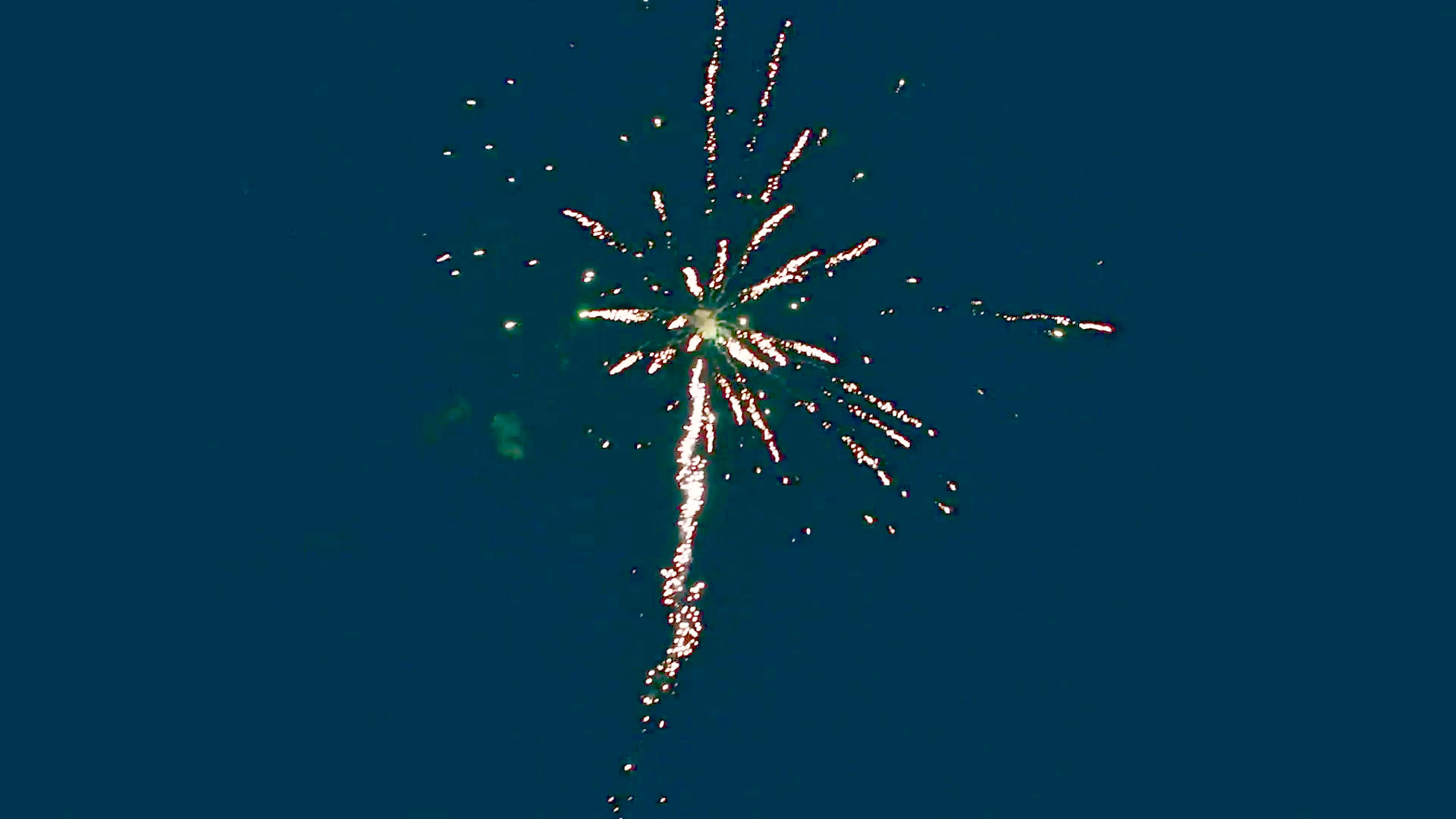1920x1080 Fireworks display on dark sky background Stock Video Footage - VideoBlocks