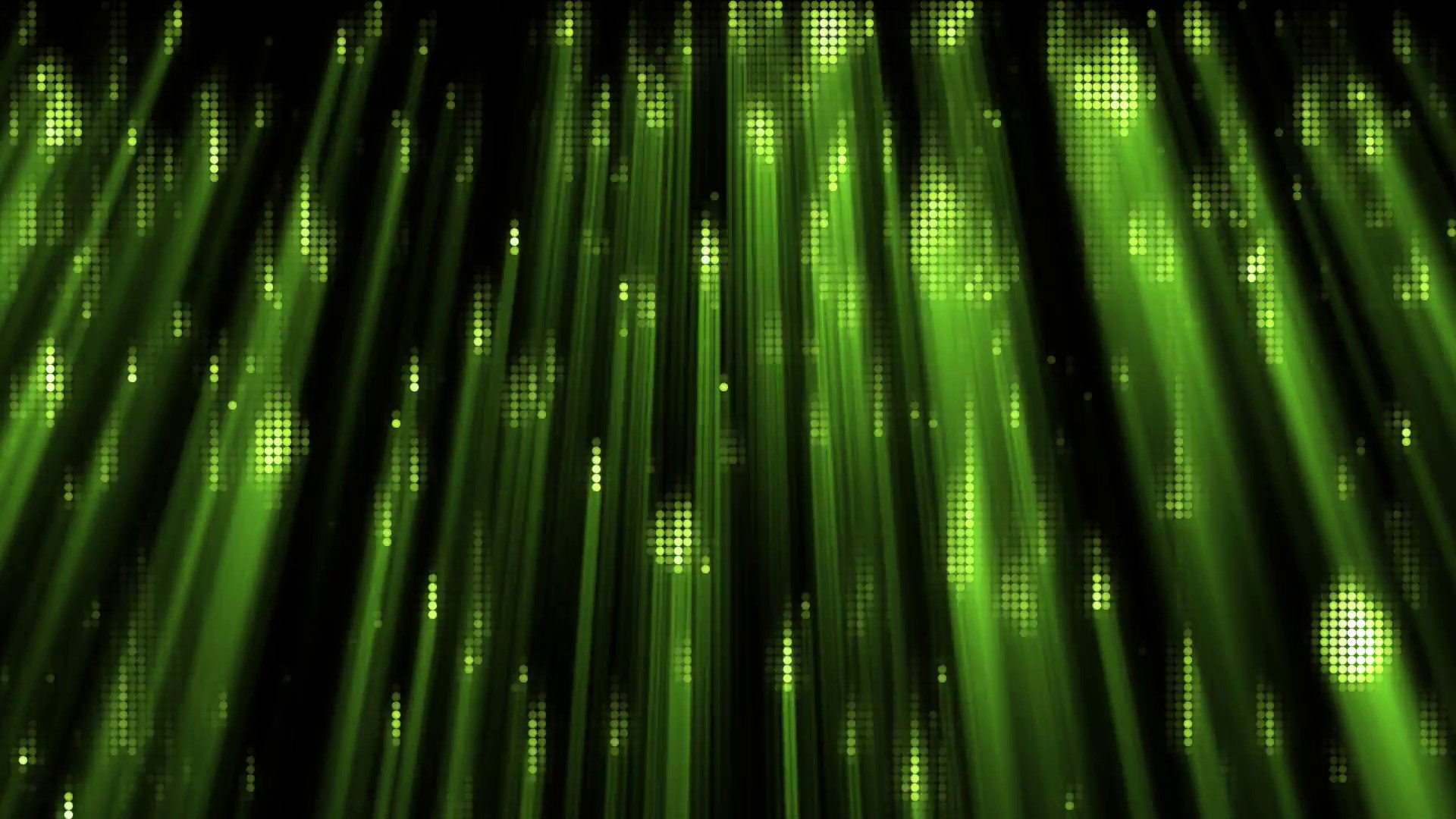 1920x1080 Green light effects in a dark background