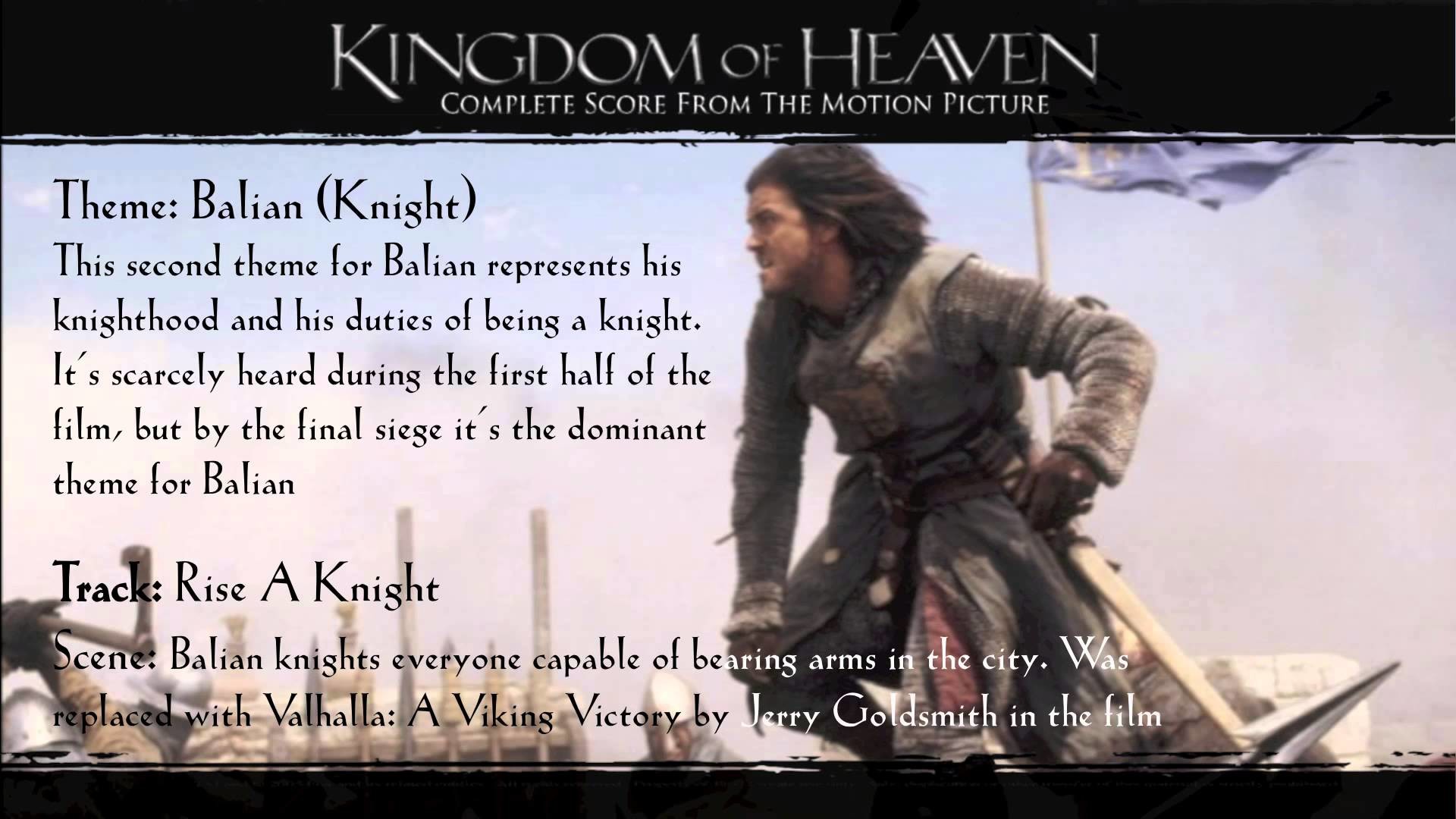 1920x1080 Kingdom of Heaven Soundtrack Themes - Balian (Knight)