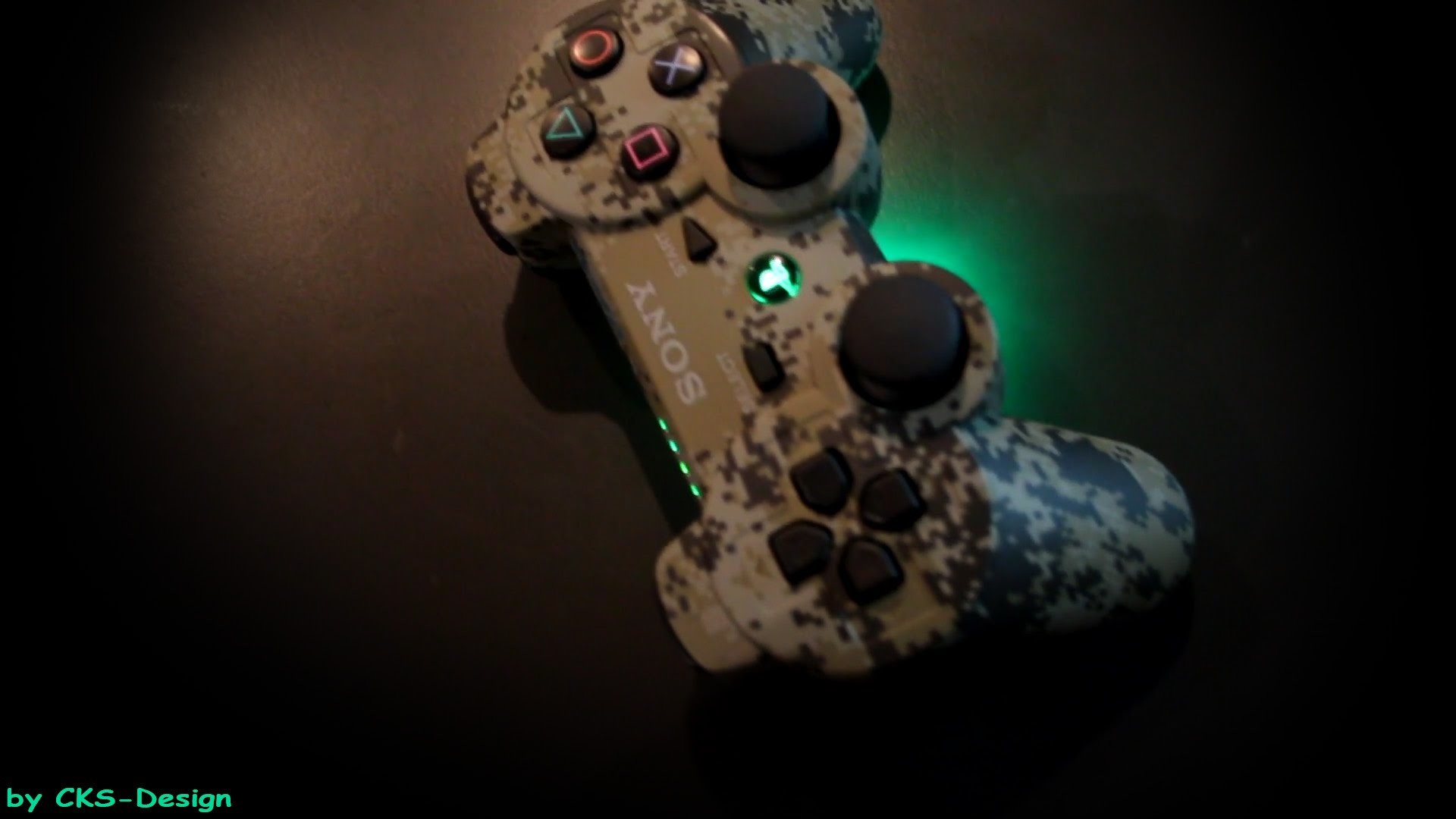 1920x1080 Custom PS3 Controller "light toxic camouflage" by CKS-Design [FULL HD] -  YouTube