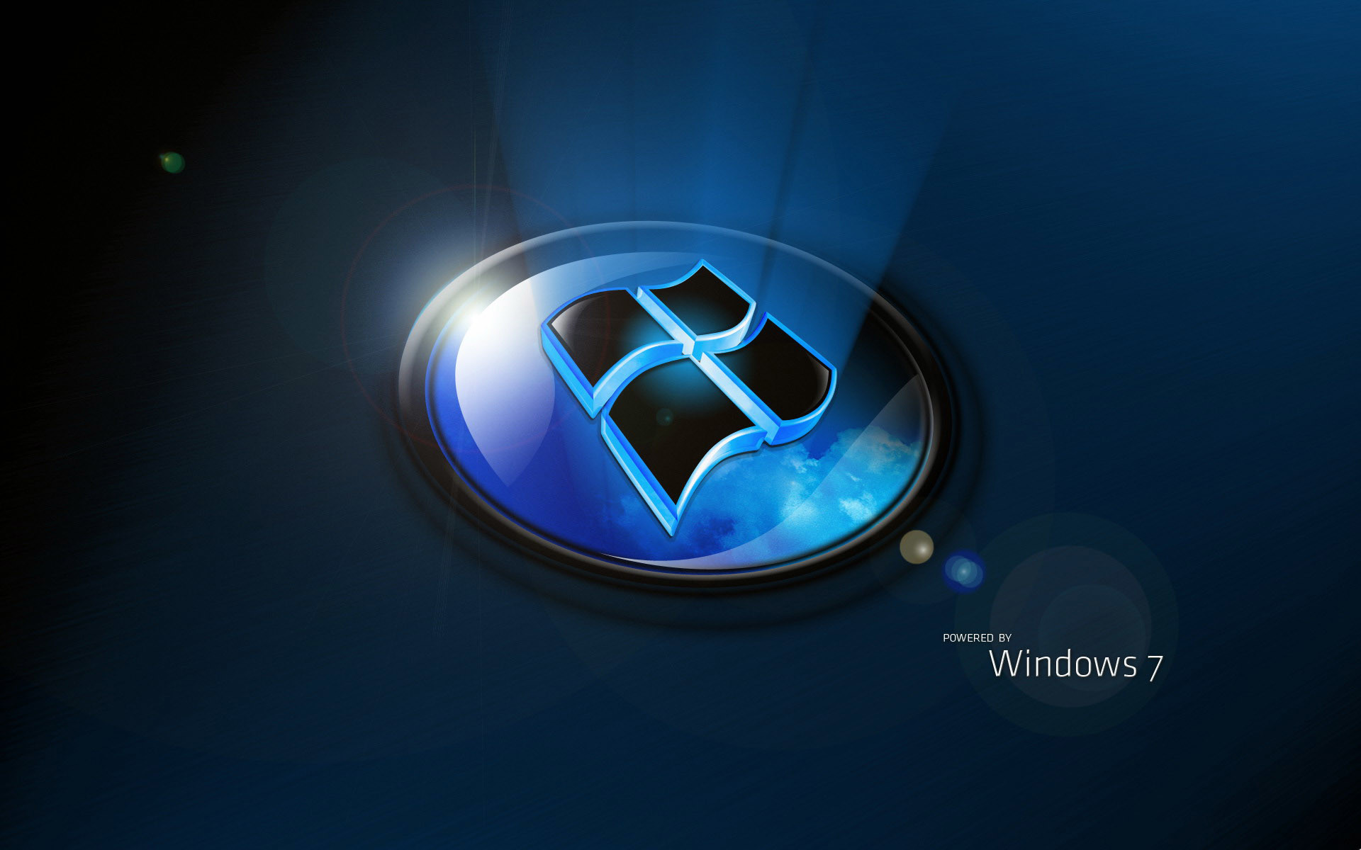 1920x1200 Technology - Windows Reflection 3D Windows 7 Logo Microsoft Wallpaper