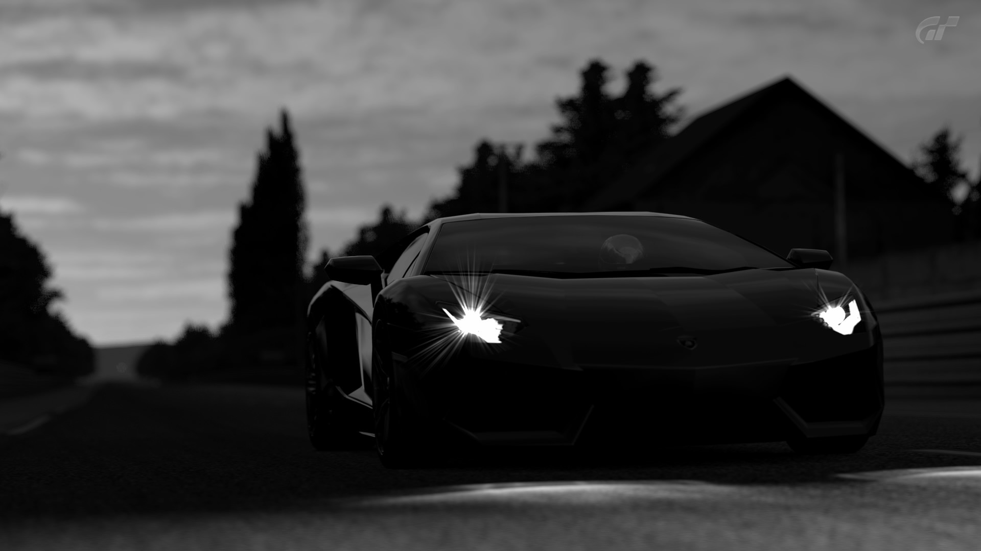 1920x1080 Dark Black Lamborghini Car Wallpaper HD Free Download