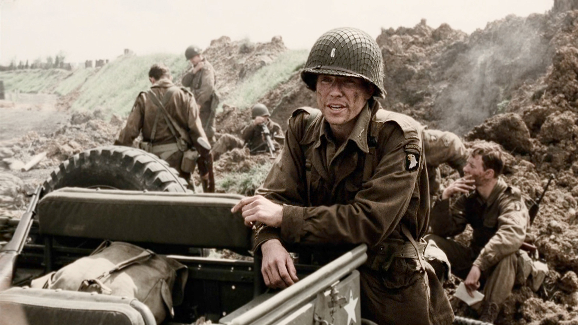 Wallpaper Damian Lewis Band of Brothers Head Hat Headgear Background   Download Free Image