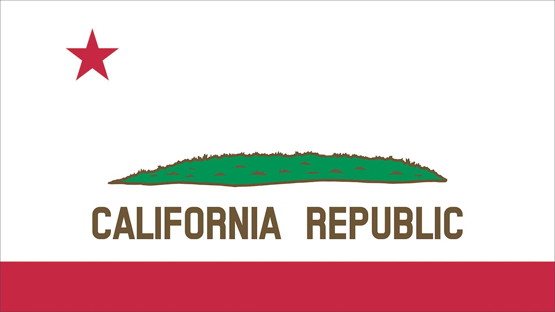 1920x1080 California Flag without the Bear
