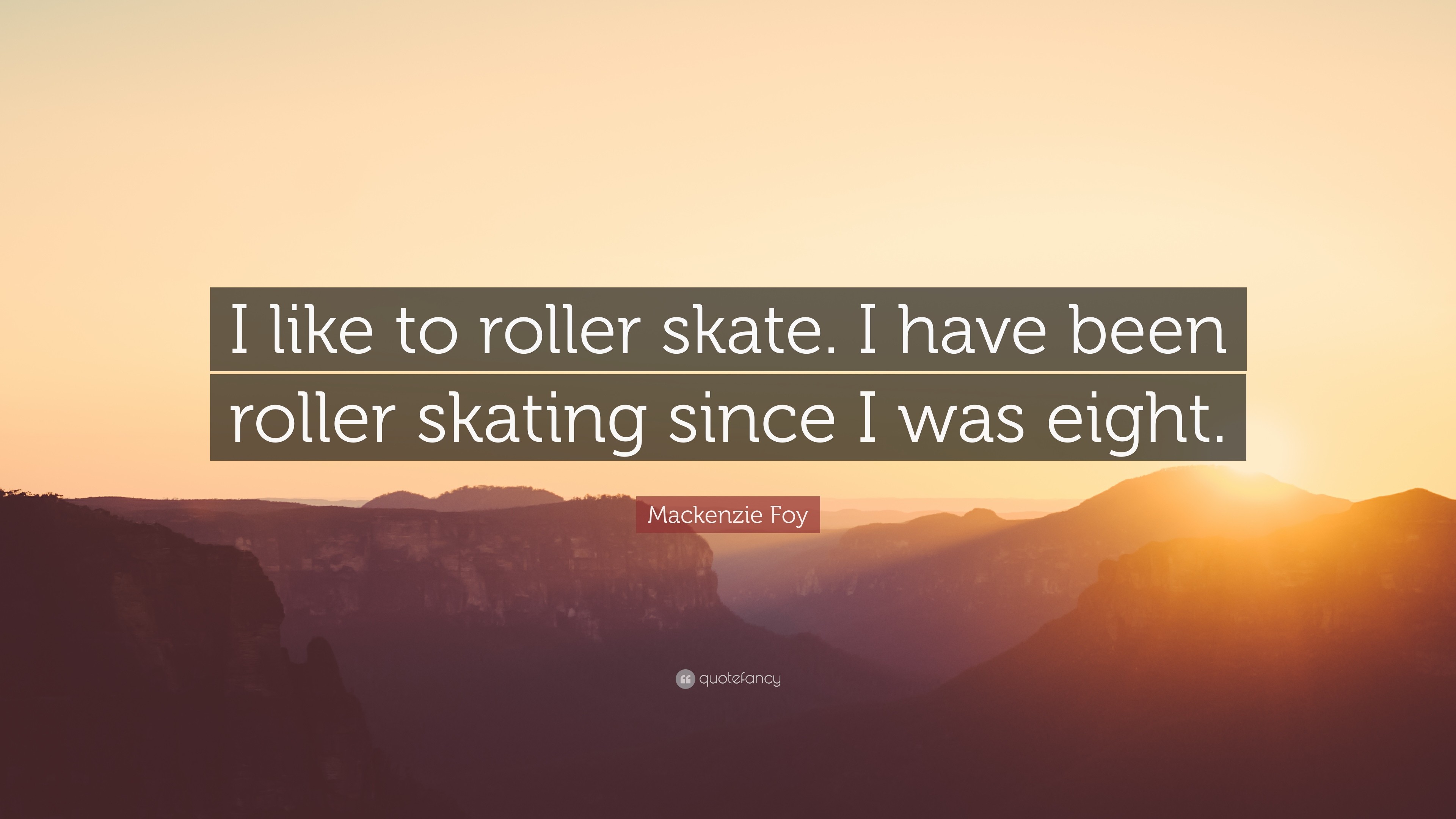 3840x2160 Mackenzie Foy Quote: “I like to roller skate. I have been roller skating