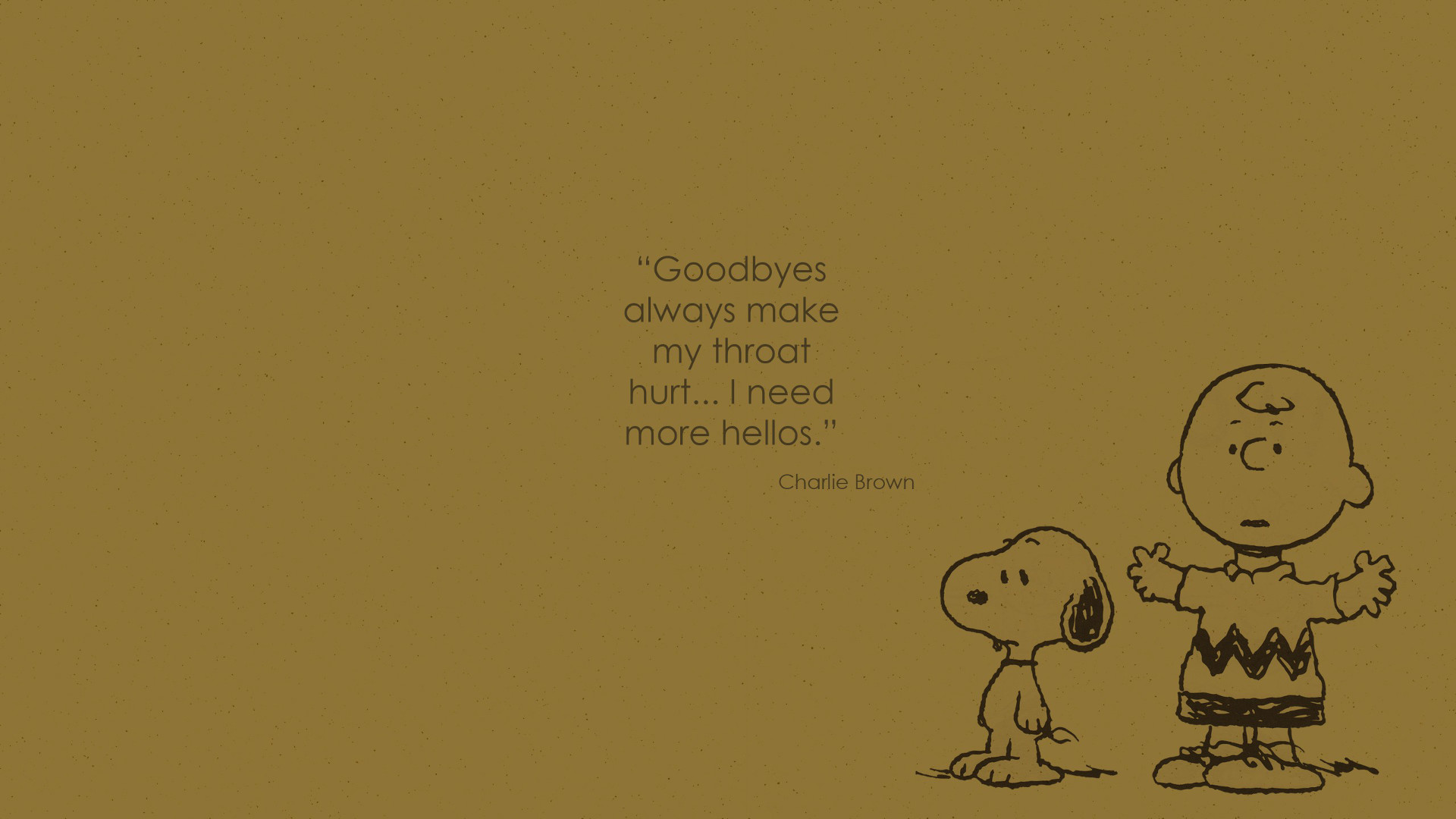 1920x1080 Charlie Brown on Goodbyes [] ...