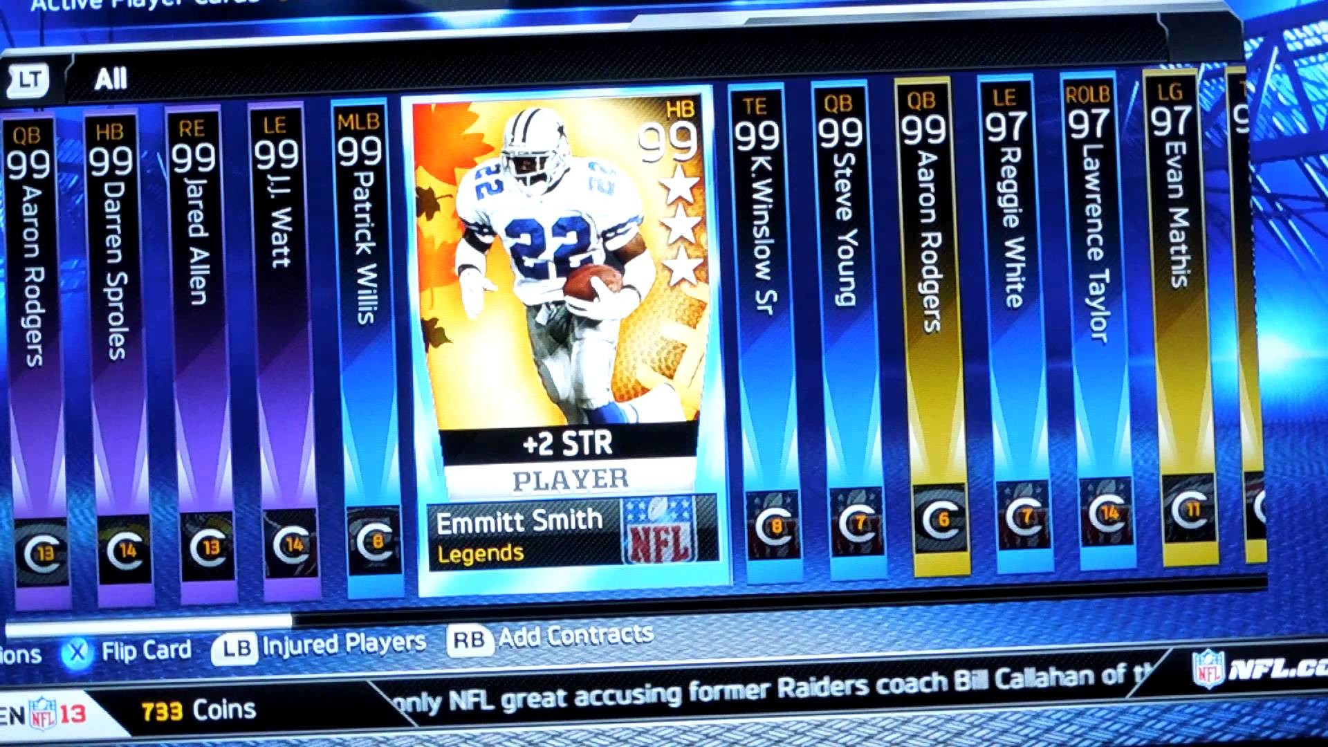 1920x1080 Madden 13 Ultimate Team Coin Glitch 3 Star Emmitt Smith Giveaway - YouTube