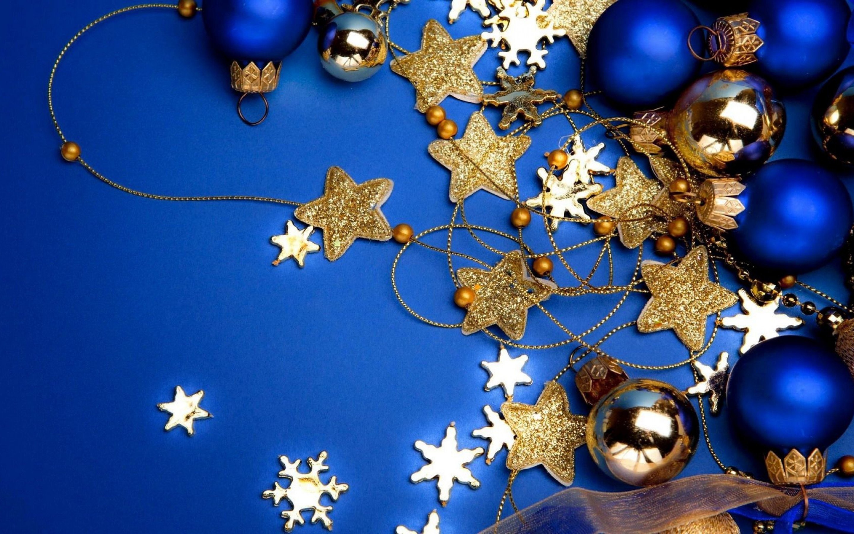 2880x1800 Gold Christmas Decorations 694551