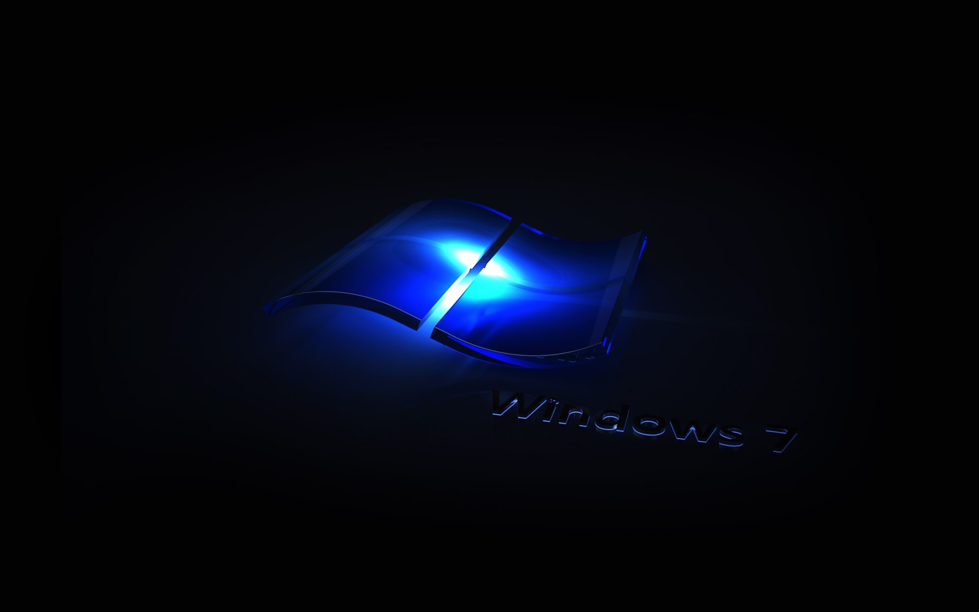 1920x1200 Windows 7 Dark Black Blue