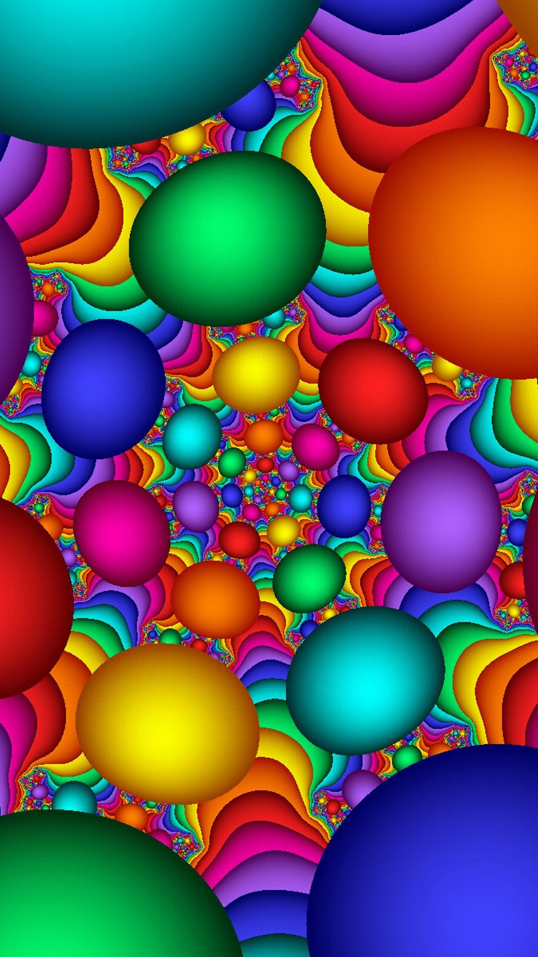 1080x1920 3D Color Balls Wallpaper | IPhone 6 Plus Wallpapers HD