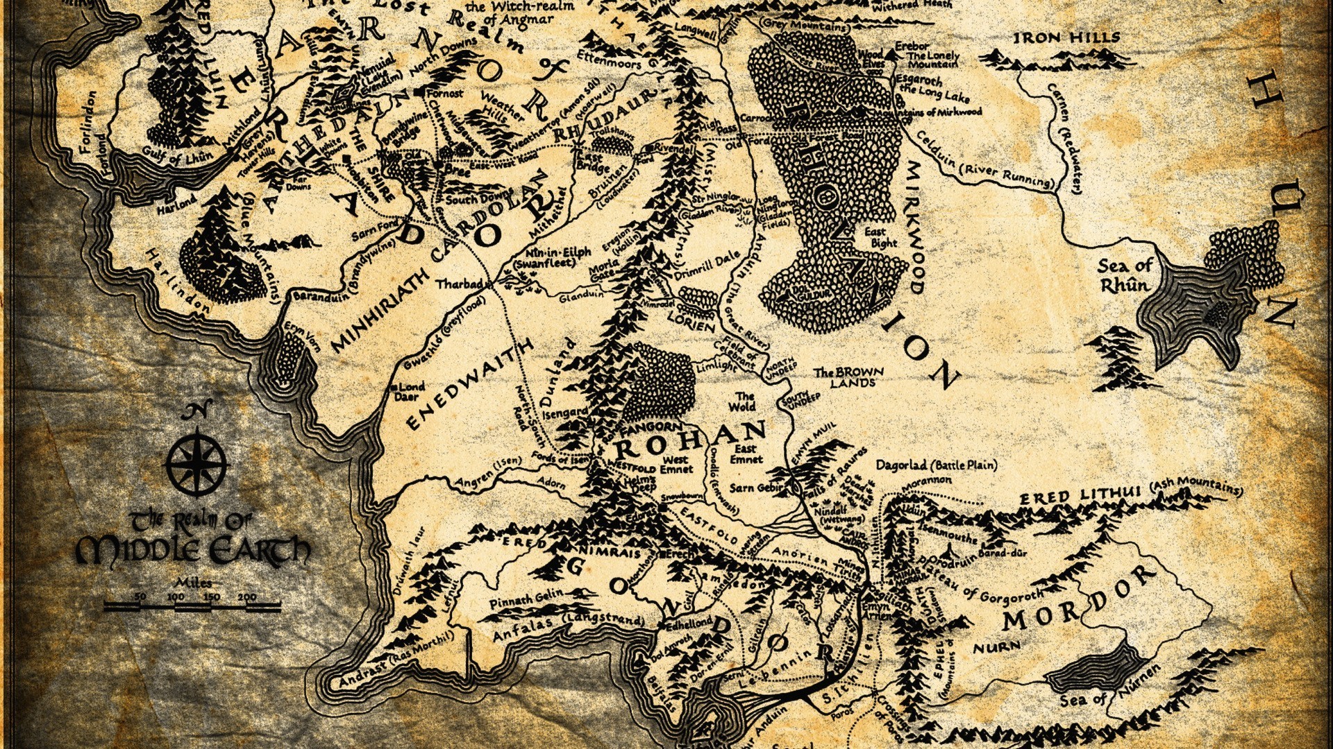 1920x1080 Middle earth, Map, The Lord Of The Rings Wallpapers HD / Desktop and Mobile  Backgrounds