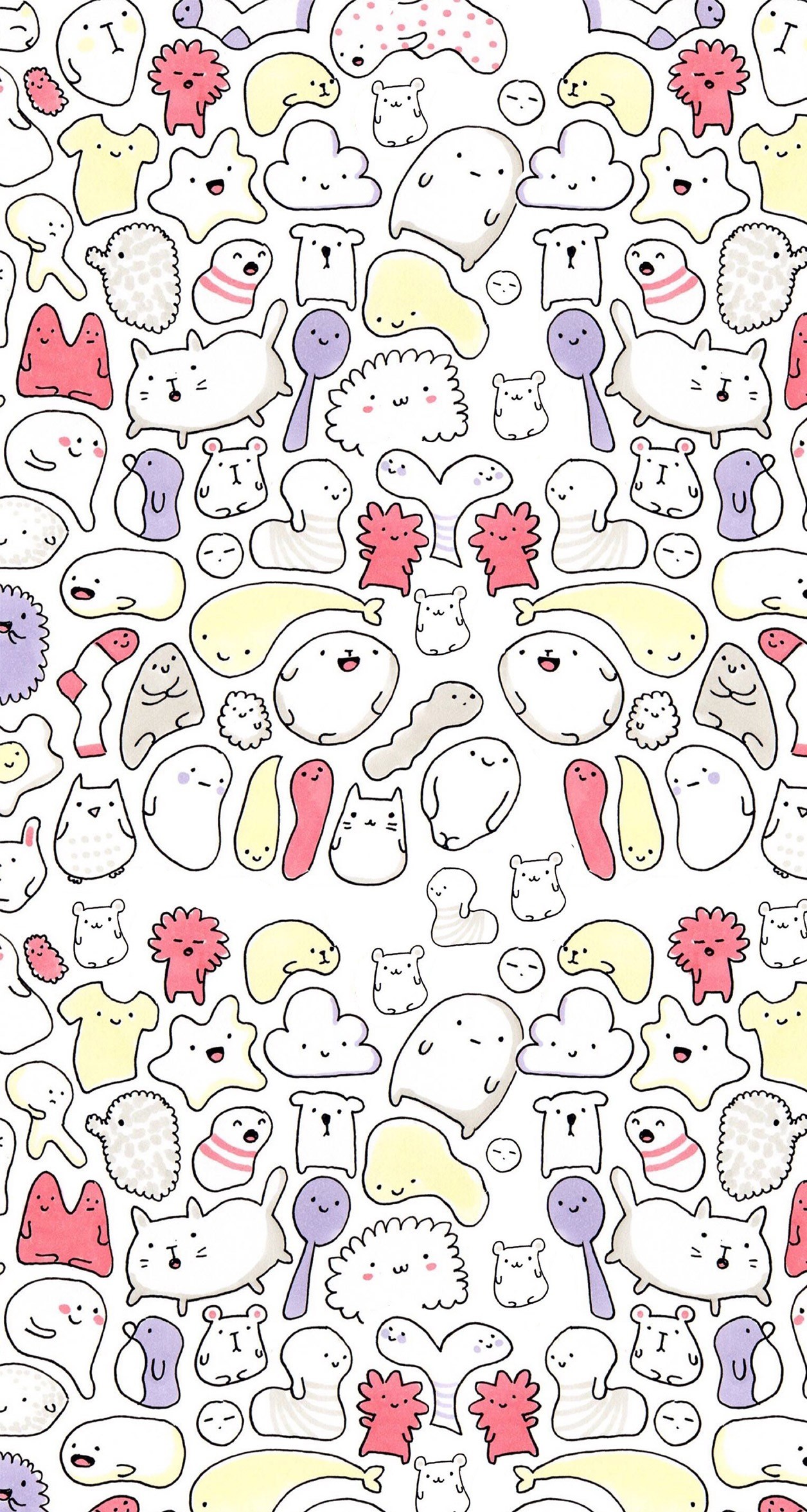 1256x2353 Wallpaper Doodle, Pink Wallpaper, Cute Backgrounds Iphone, Doodle Patterns,  Doodles