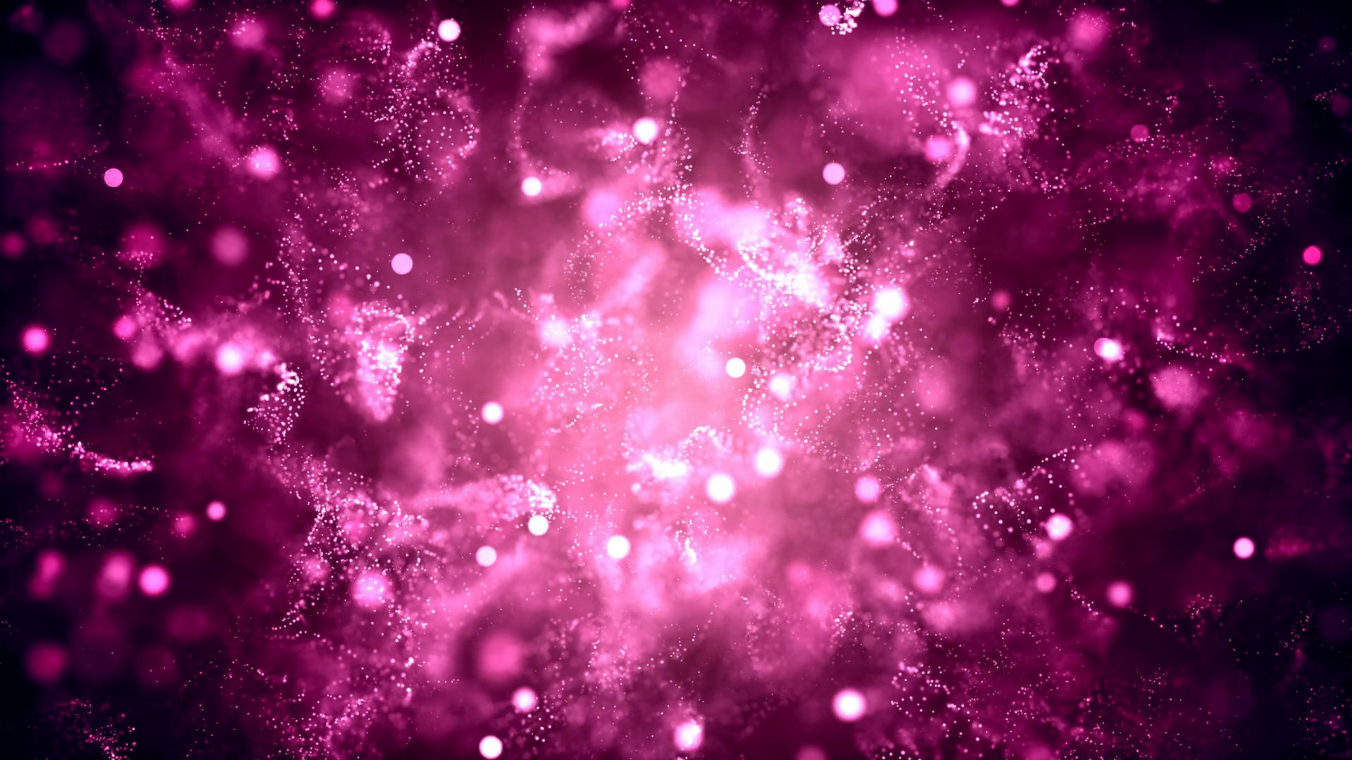 1920x1080 Loopable Background with beautiful pink abstract particles. 4k