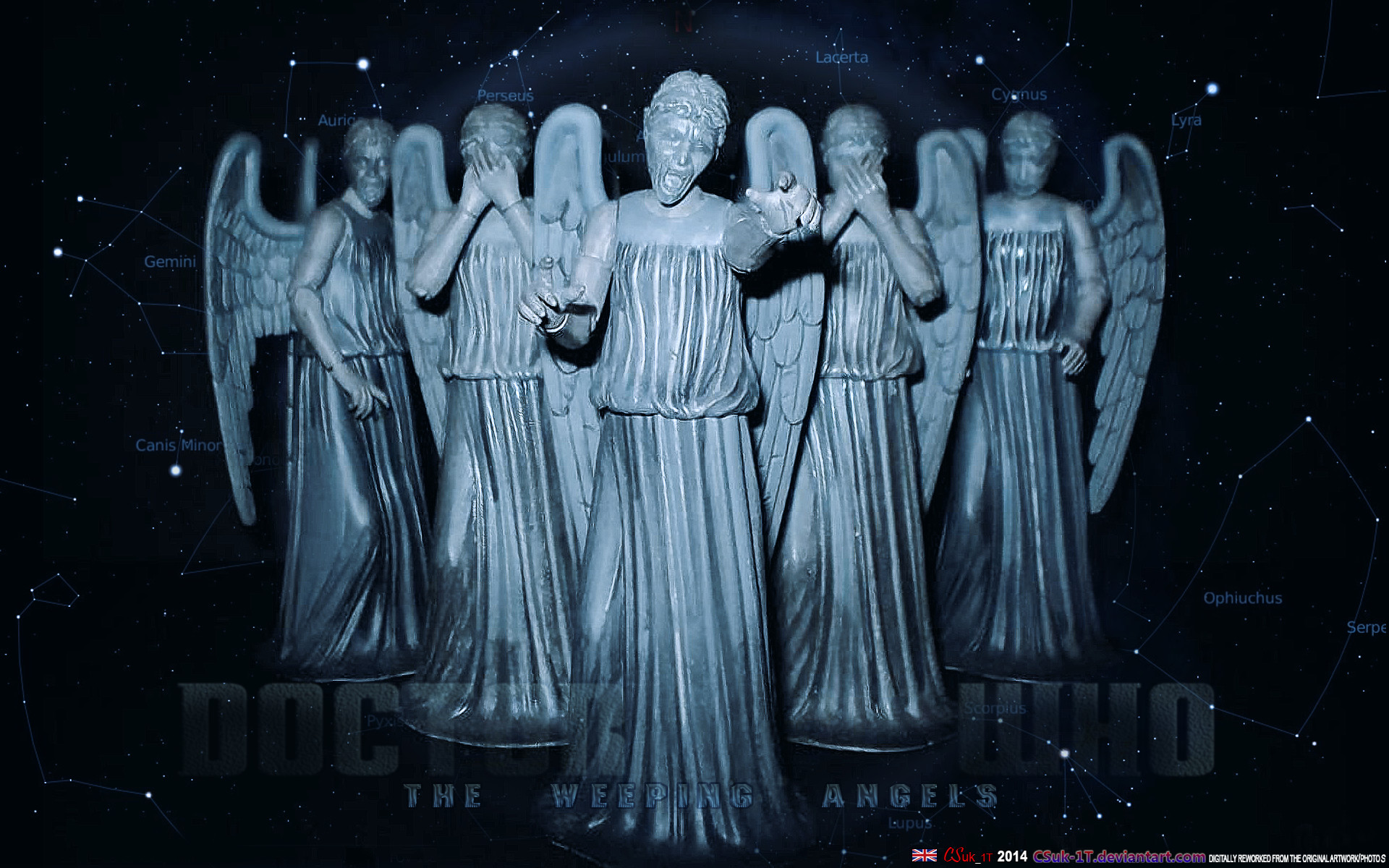 1920x1200 Dr Who Weeping Angel Wallpaper
