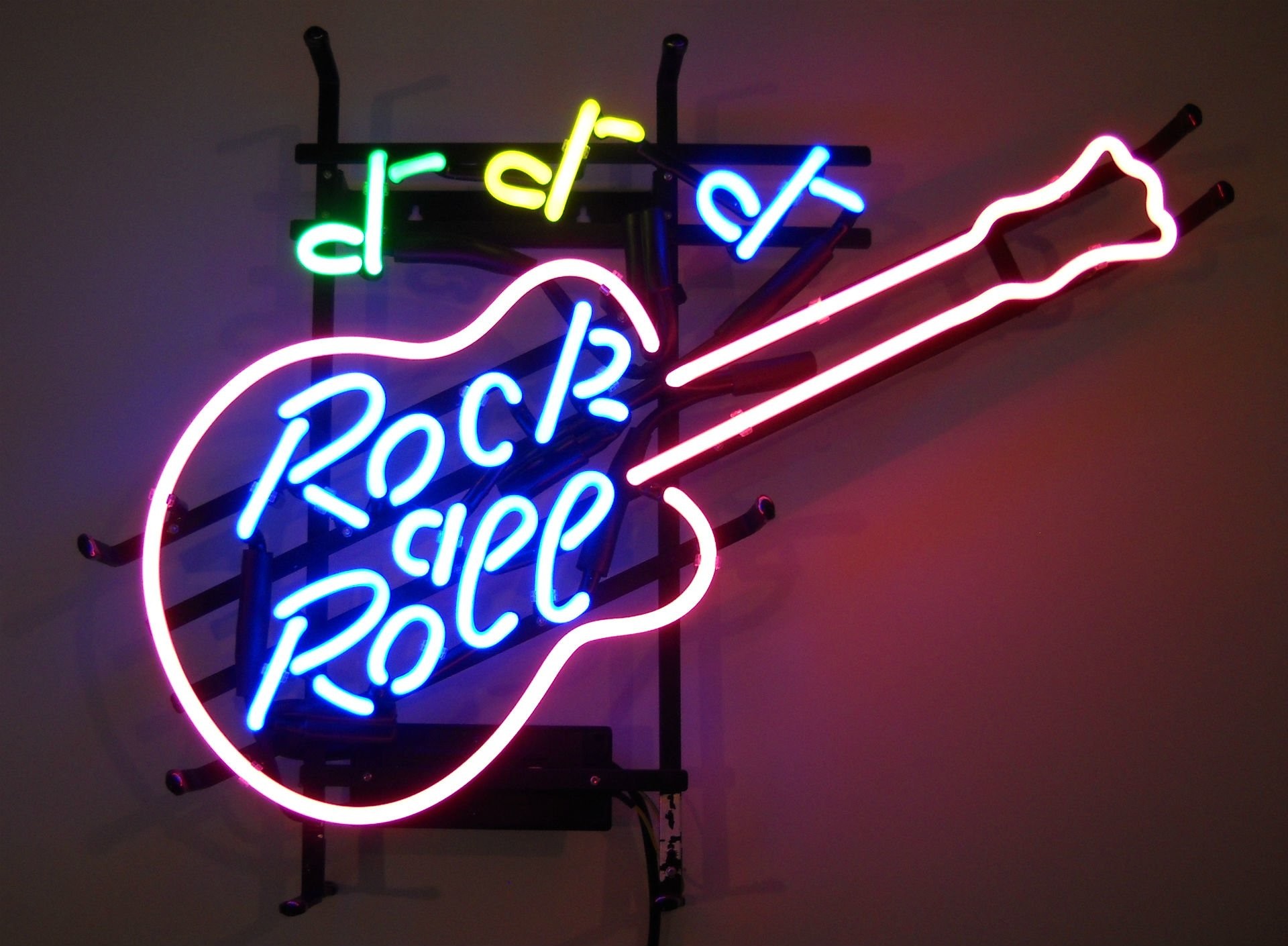 1920x1410 Photography - Neon Neon Sign Sign Photography Guitar Rock & Roll Wallpaper