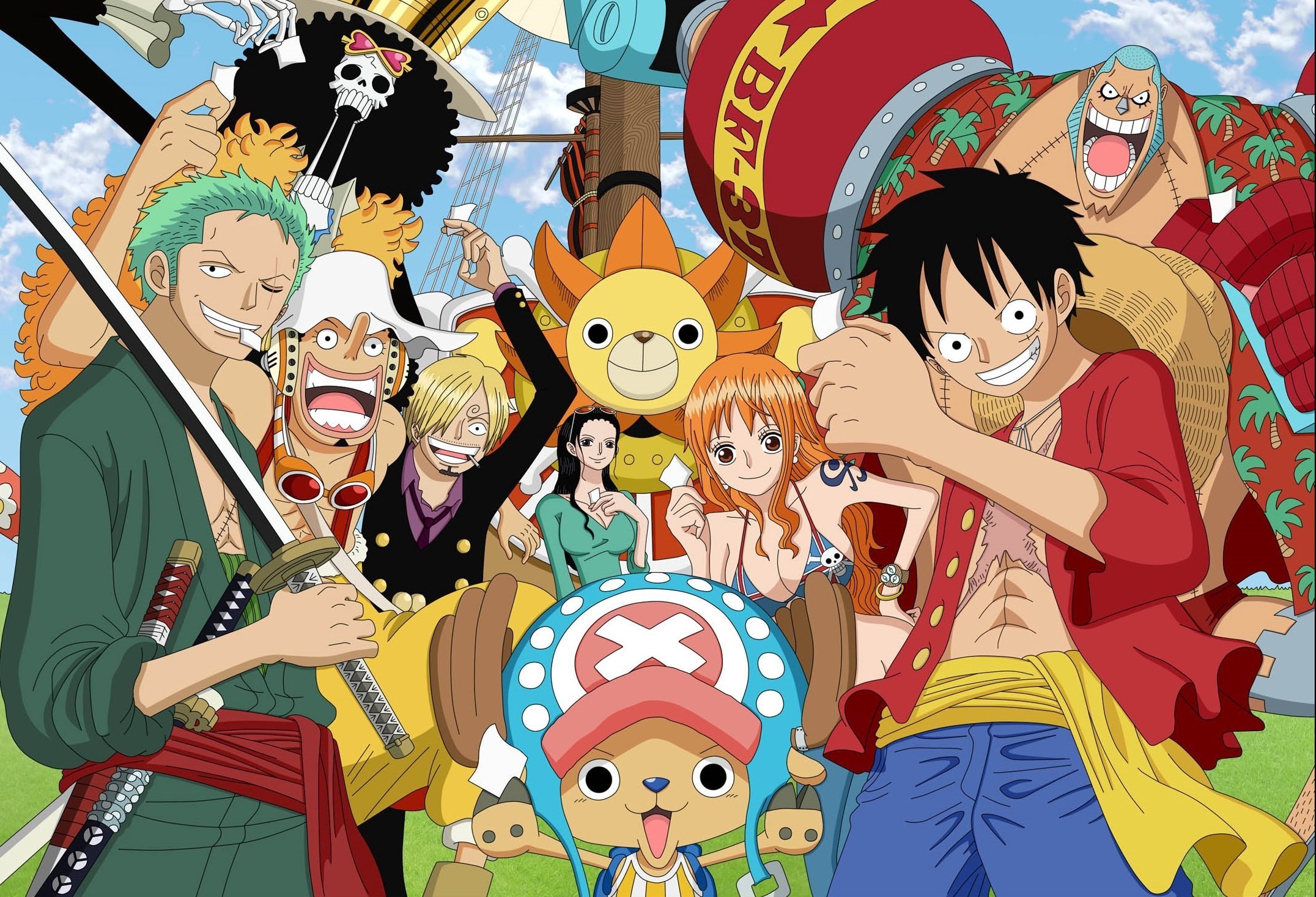 2152x1466 Anime - One Piece Brook (One Piece) Zoro Roronoa Usopp (One Piece)