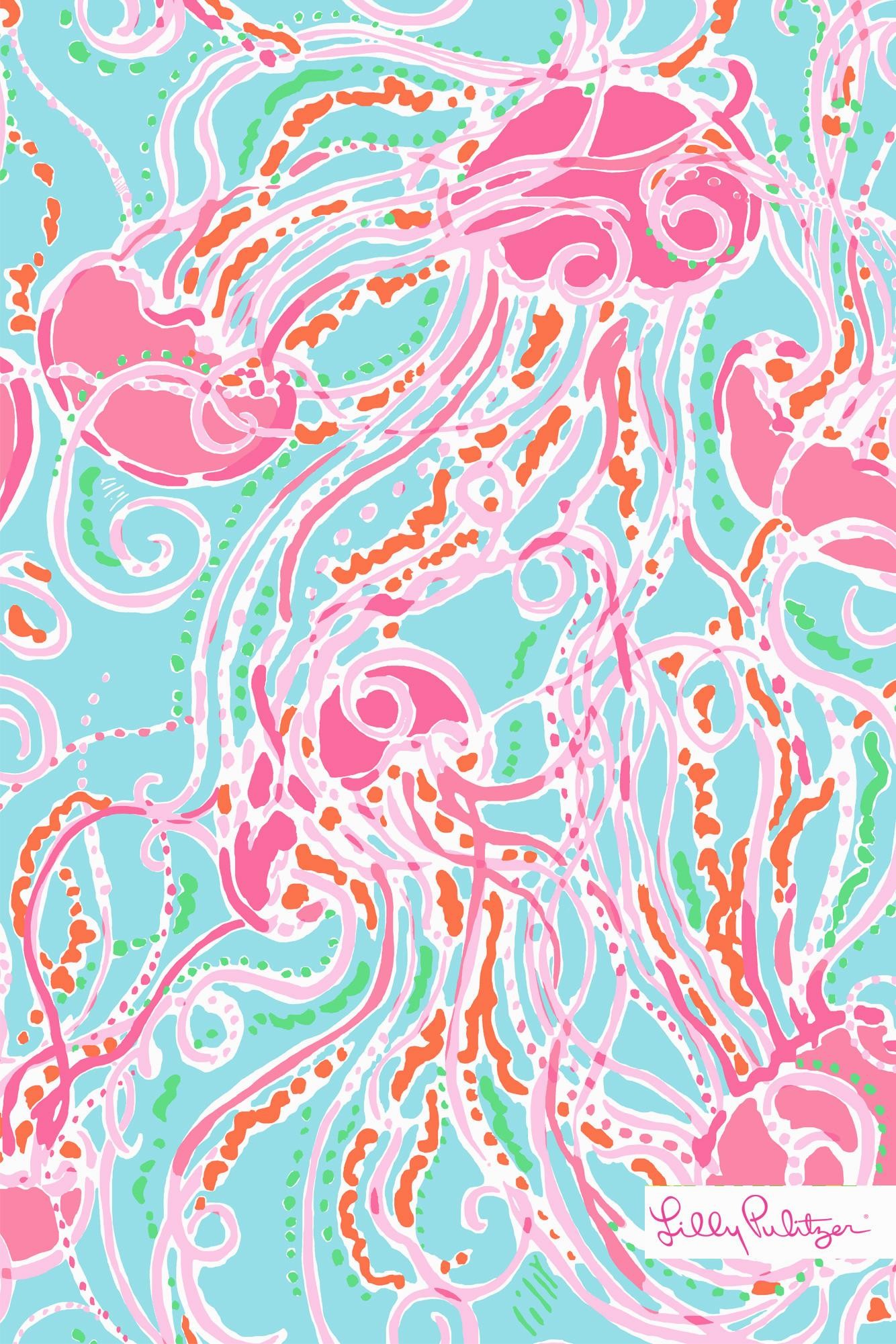 1334x2001 Lilly-Pulitzer-Summer-Jellies-Be-Jammin-iphone-wallpaper-