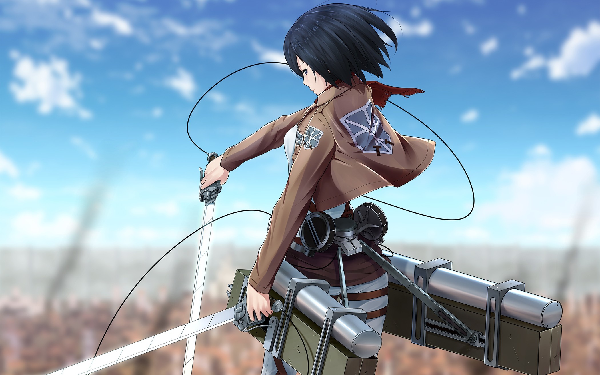 2100x1313 Anime - Attack On Titan Mikasa Ackerman Wallpaper
