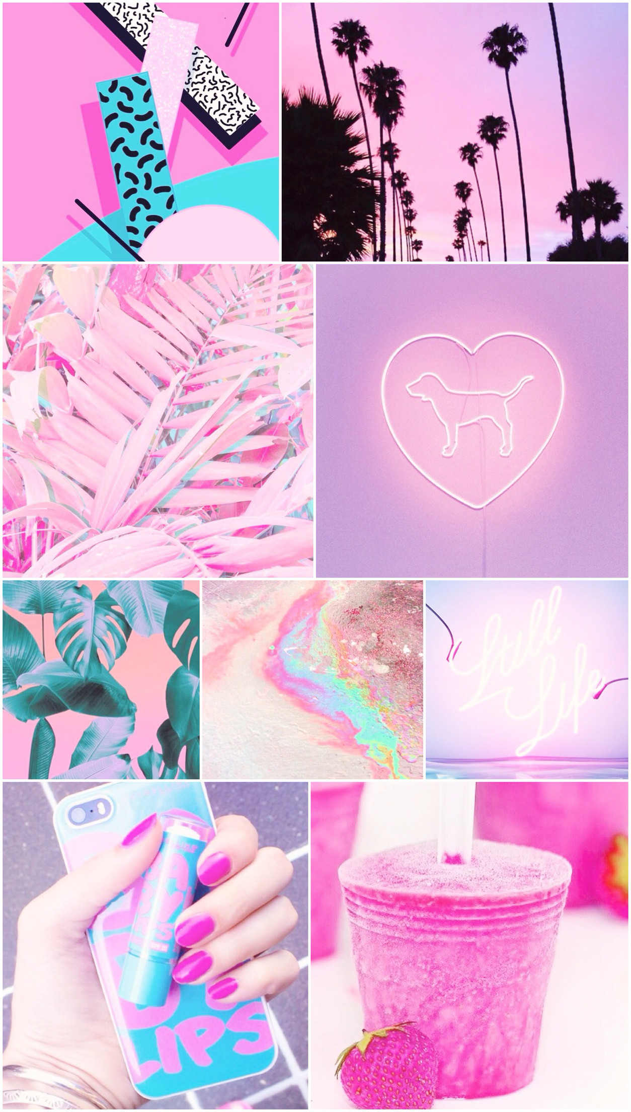 1254x2208 neon, pink, purple, blue, rainbow, wallpaper, background, iPhone,