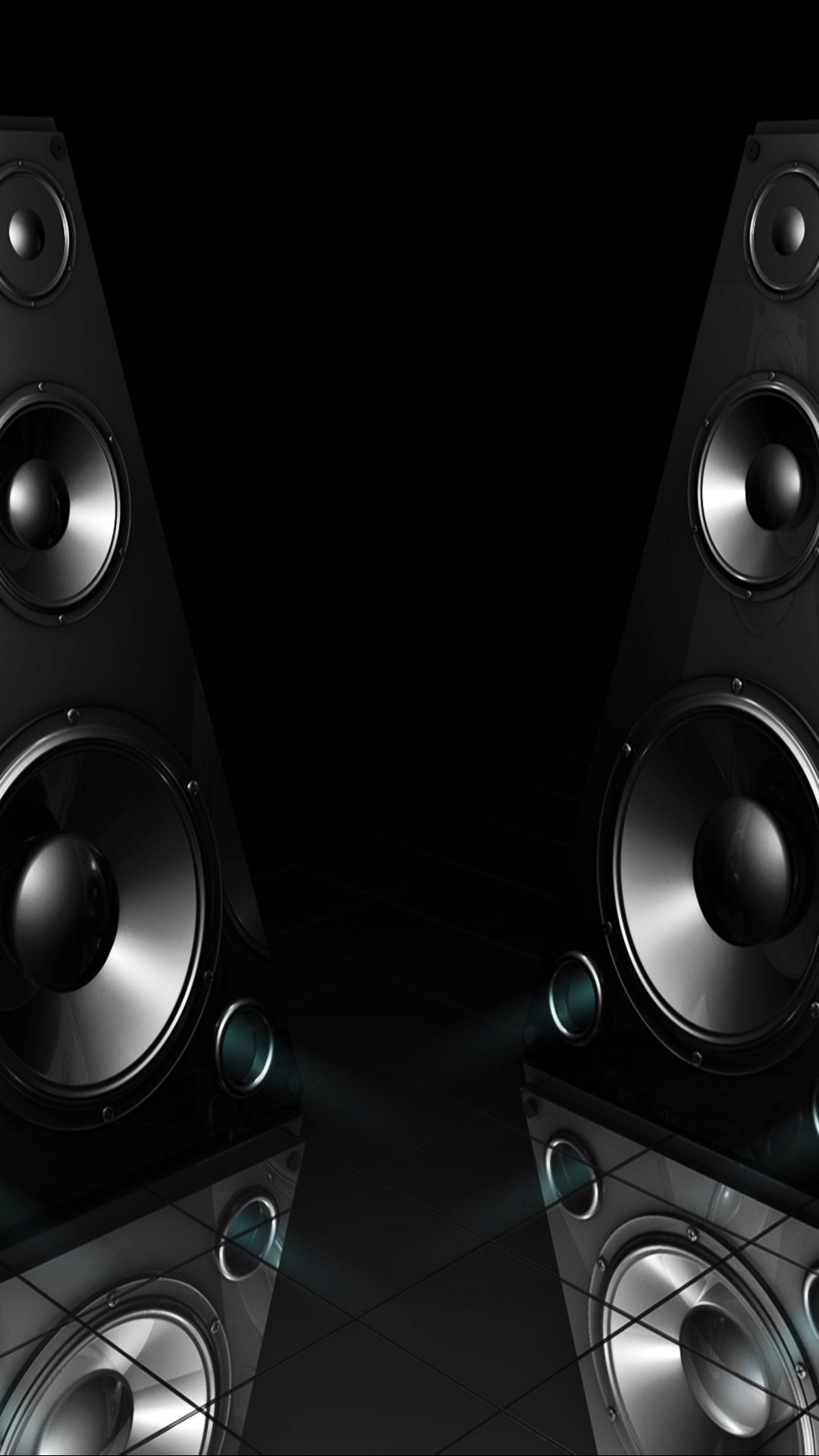1080x1920 Black Speakers 3D iPhone 6 Plus HD Wallpaper