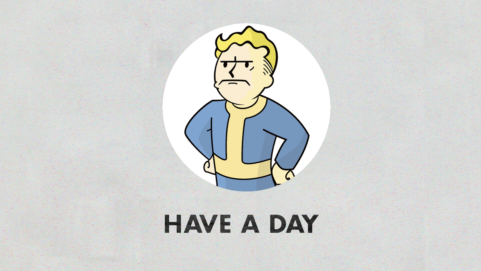 1920x1080 ... Have A Day - Vault Boy From Fallout Remake by VaughnWhiskey