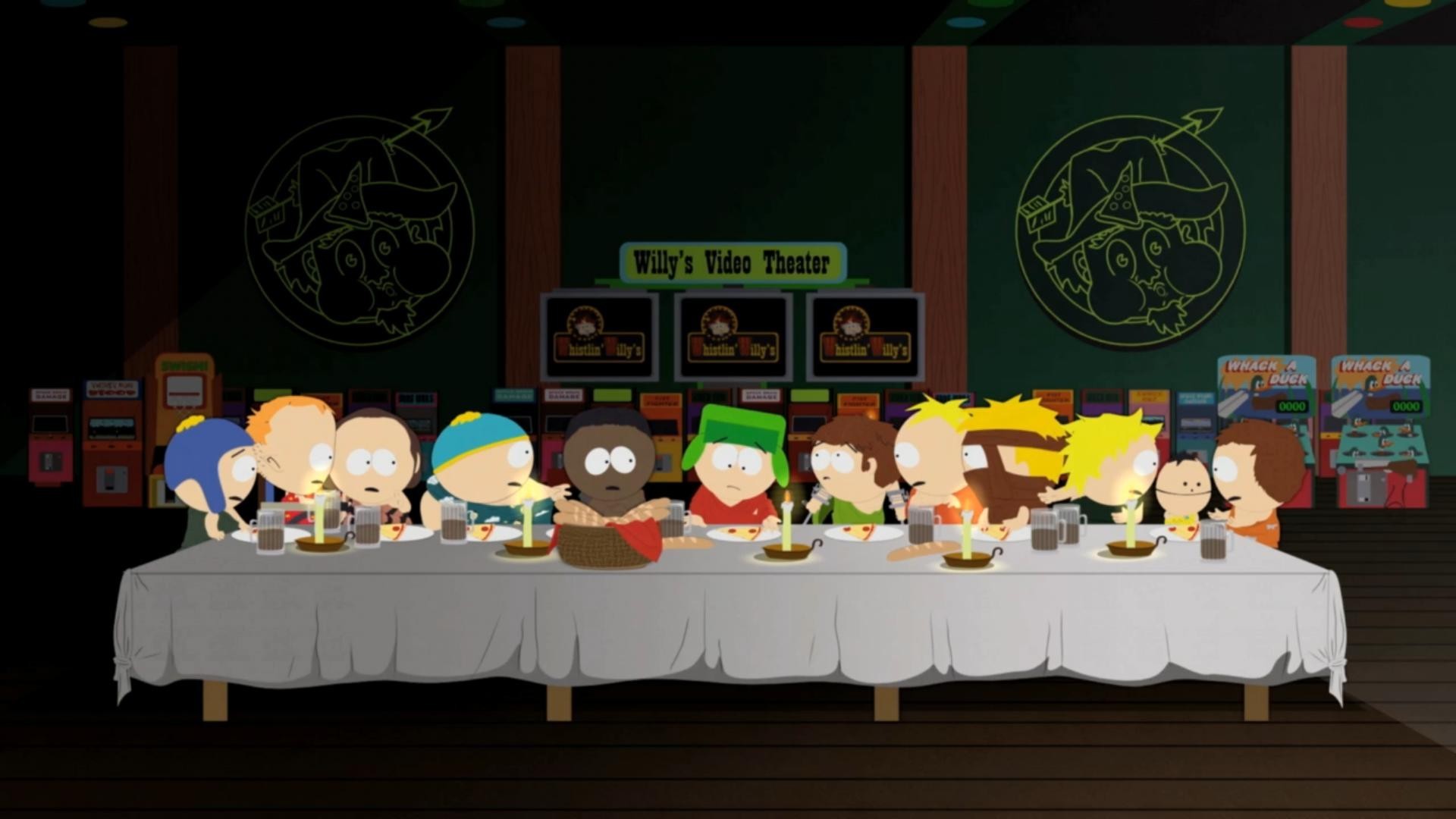 1920x1080 south park the last supper kyle broflovski eric cartman kenny mccormick  Wallpapers HD / Desktop and Mobile Backgrounds