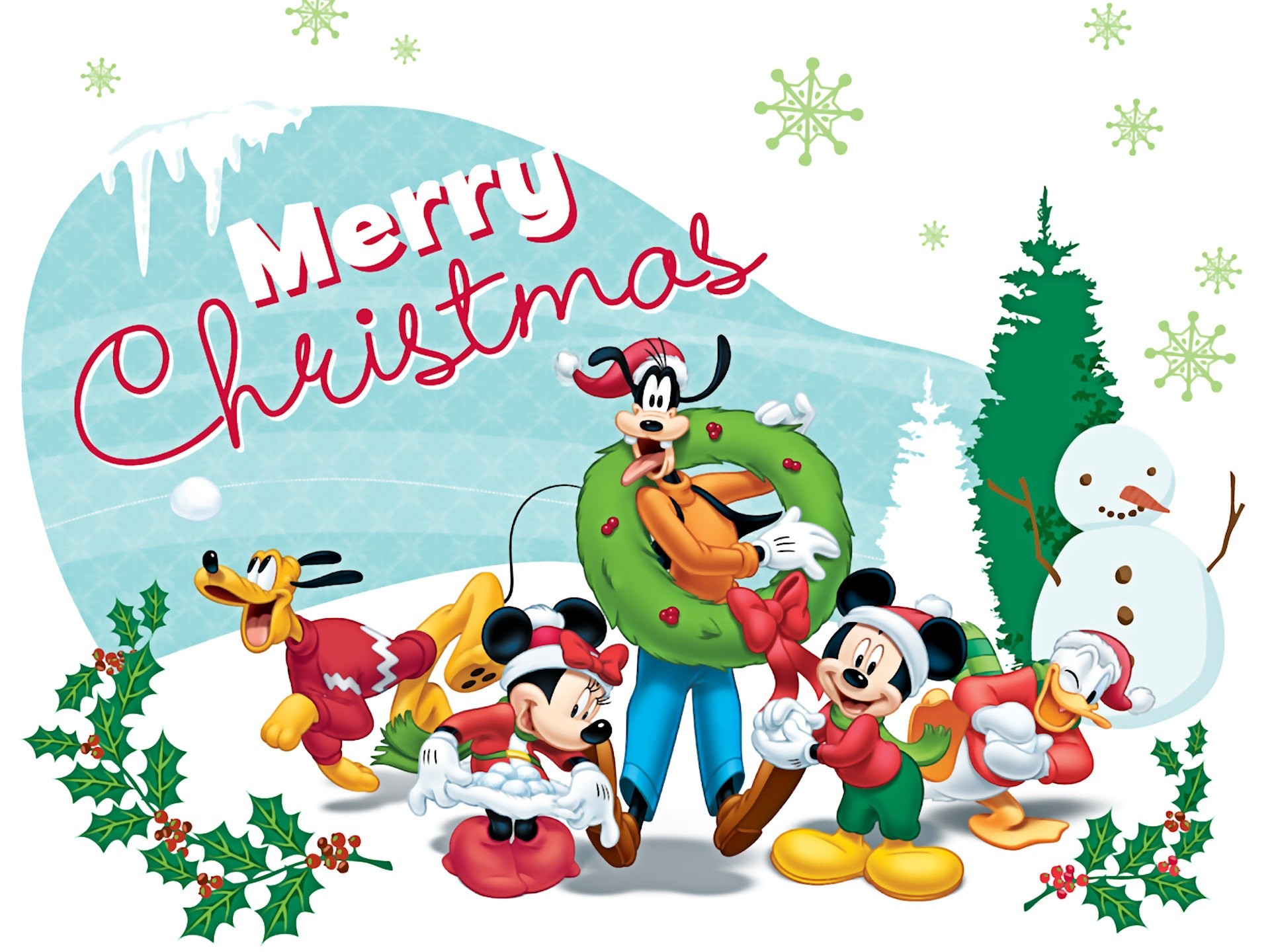 1920x1440 Mickey Mouse Disney Christmas Wallpaper