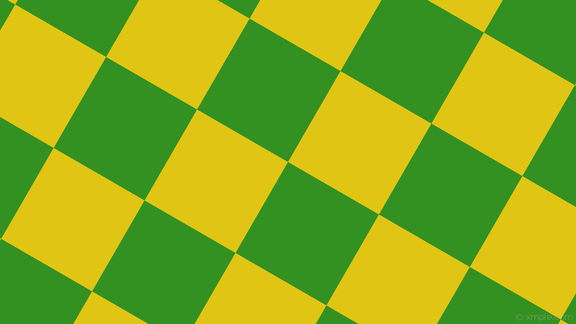 1920x1080 Wallpaper green checkered squares yellow #e0c514 #329120 diagonal 60Â° 350px